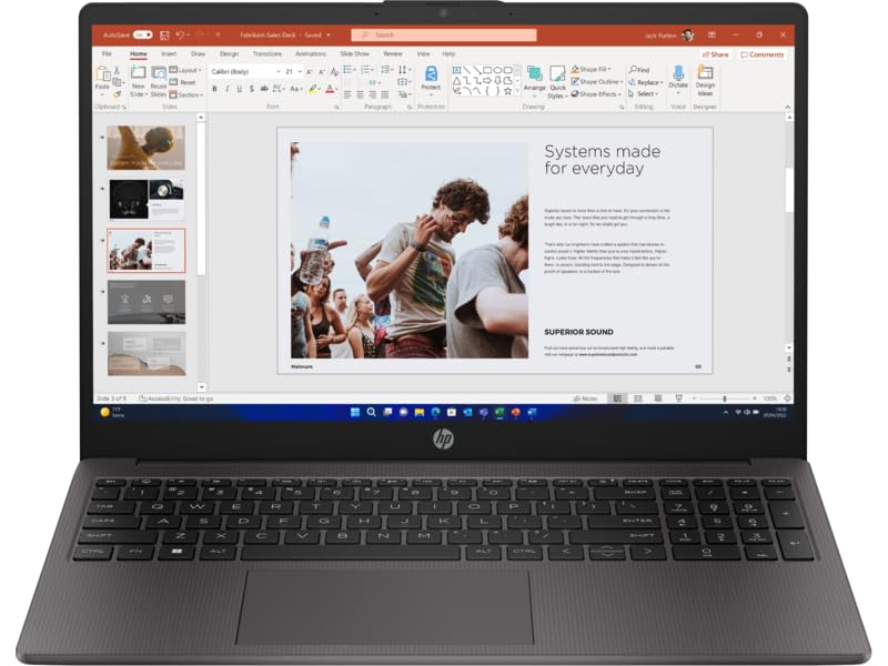 لپ تاپ اچ‌پی 15.6 اینچی، پردازنده Intel Core i5-1355U نسل سیزدهم، 16GB RAM، 1TB SSD، نمایشگر FHD Anti-Glare، وب‌کم، صفحه کلید عددی، وای‌فای، بلوتوث، HDMI، ویندوز ۱۱ پرو، رنگ نقره‌ای تیره (ارتقا یافته)