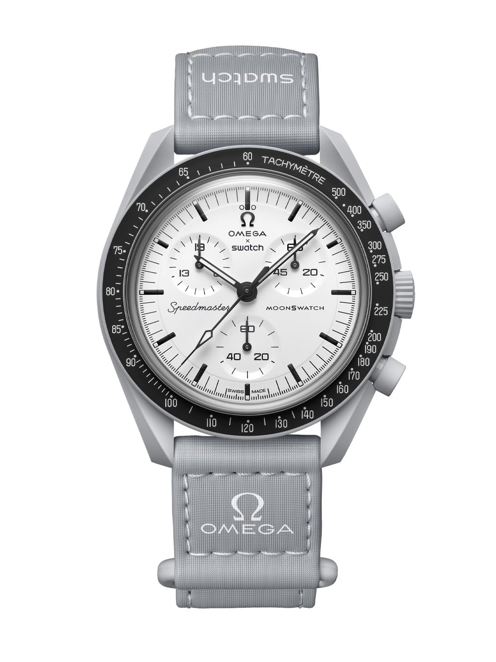 کالکشن ماه‌نگار بیوسرامیک Swatch 1965، سفید SO33M106