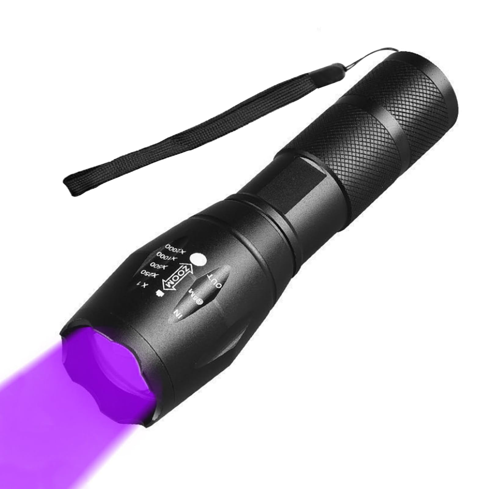 چراغ قوه UV Mini قابل شارژ، چراغ قوه کوچک 2 در 1 LED درخشان، چراغ قوه قابل حمل فشار مجدد 395 نانومتر، لامپ ماشین جدید برای تشخیص ادرار حیوانات خانگی، لکه‌های خشک، سوسک خوابیده، تصفیه رزین، یابنده‌ی عقرب‌ها