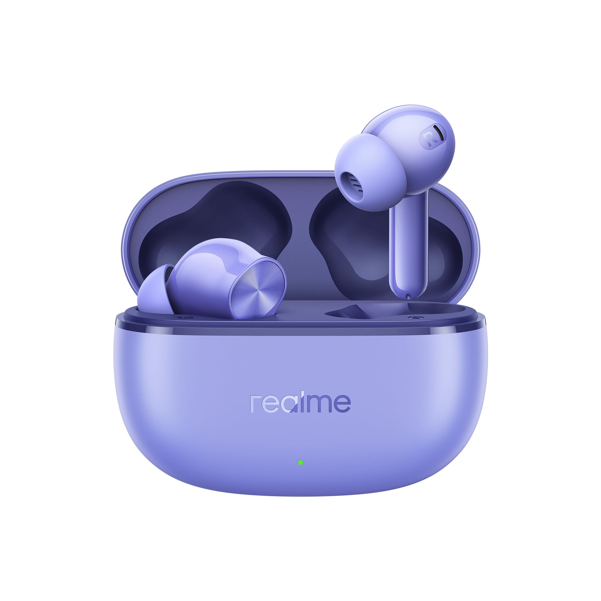 گوشی های بلوتوث Realme Buds T200 Lite | پخش 48 ساعته، ENC هوش مصنوعی، شارژ سریع، حالت بازی، جفت سریع گوگل، IPX4، با میکروفون (ارورا بنفش)