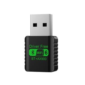 آداپتور WiFi 6 و بلوتوث 5.4 USB - دو بانده 900 مگابیت بر ثانیه 2.4/5 گیگاهرتز برای ویندوز/لینوکس | بدون نیاز به درایور، تمام استانداردهای WiFi، اتصال به کیبورد، موش، هدست، تلفن، چاپگر