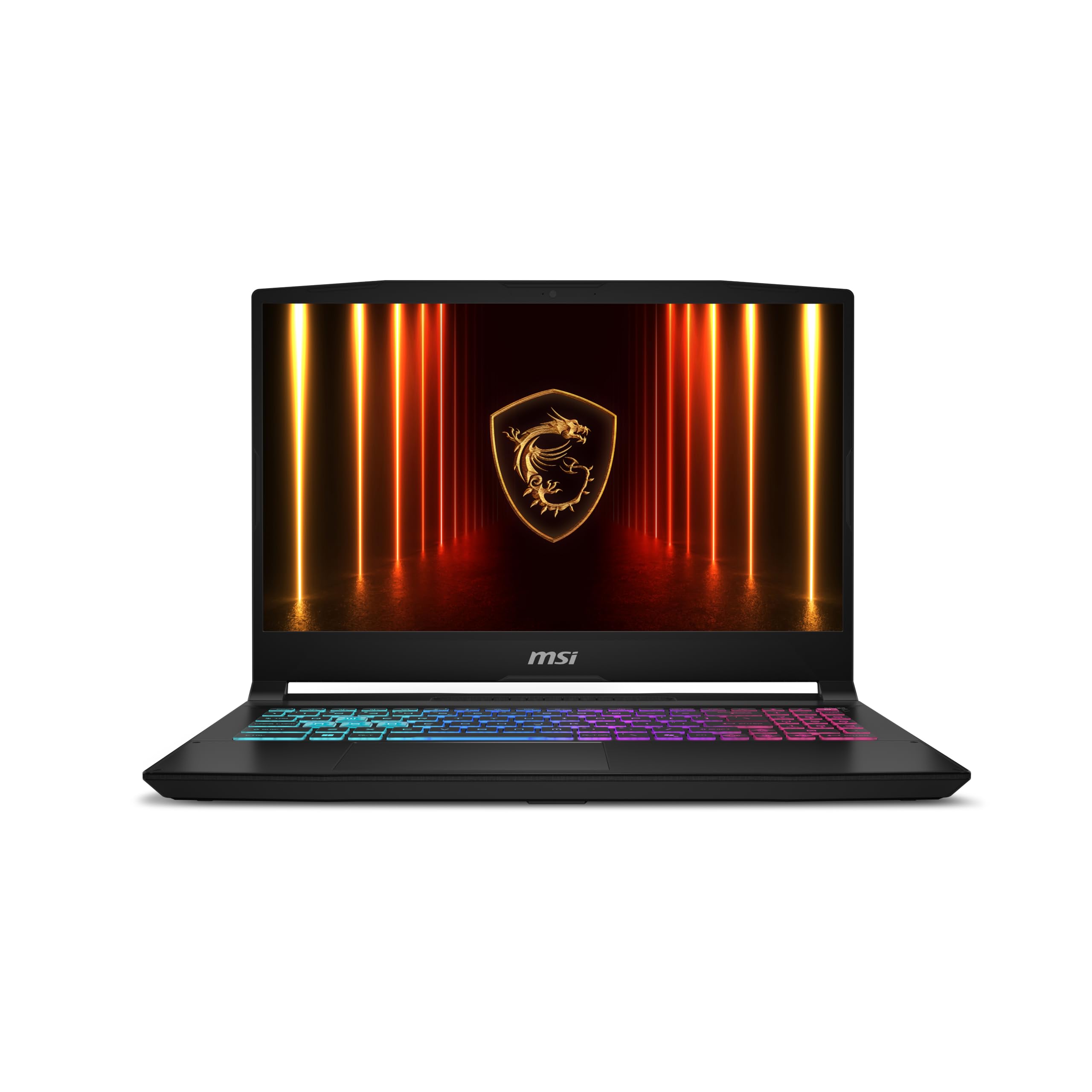 لپتاپ بازی MSI Katana 15 HX 15.6 اینچ با فرکانس 165 هرتز و کیفیت تصویر QHD+، دارای پردازنده اینتل Core i9-14900HX، کارت گرافیک NVIDIA Geforce RTX 5070، 32 گیگابایت DDR5، حافظه داخلی NVMe 1 ترابایت، کیبورد RGB، ویندوز 11 Home، رنگ مشکی، مدل B14WGK-016US نسل چهاردهم i9 با 32 گیگابایت حافظه و 1 ترابایت حافظه داخلی و کارت گرافیک RTX 5070 با کیفیت تصویر QHD+ و فرکانس 165 هرتز.