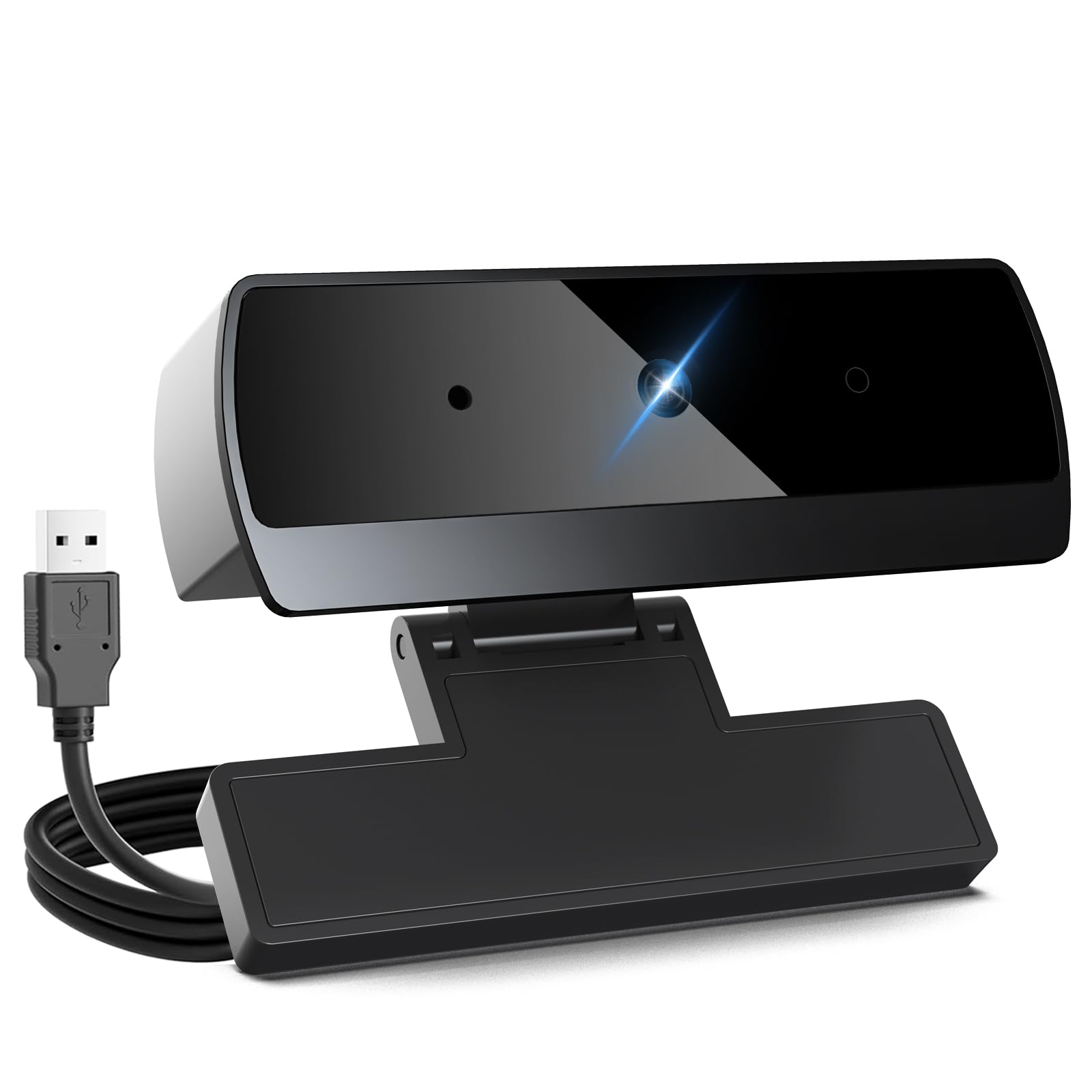 وب‌کم 1080P XOCLON با میکروفون برای کامپیوتر وبکم با کیفیت وسیع برای لپ‌تاپ، دسکتاپ، مک، وبکم خارجی همراه با کابل USB HD وب‌کم کامپیوتر
