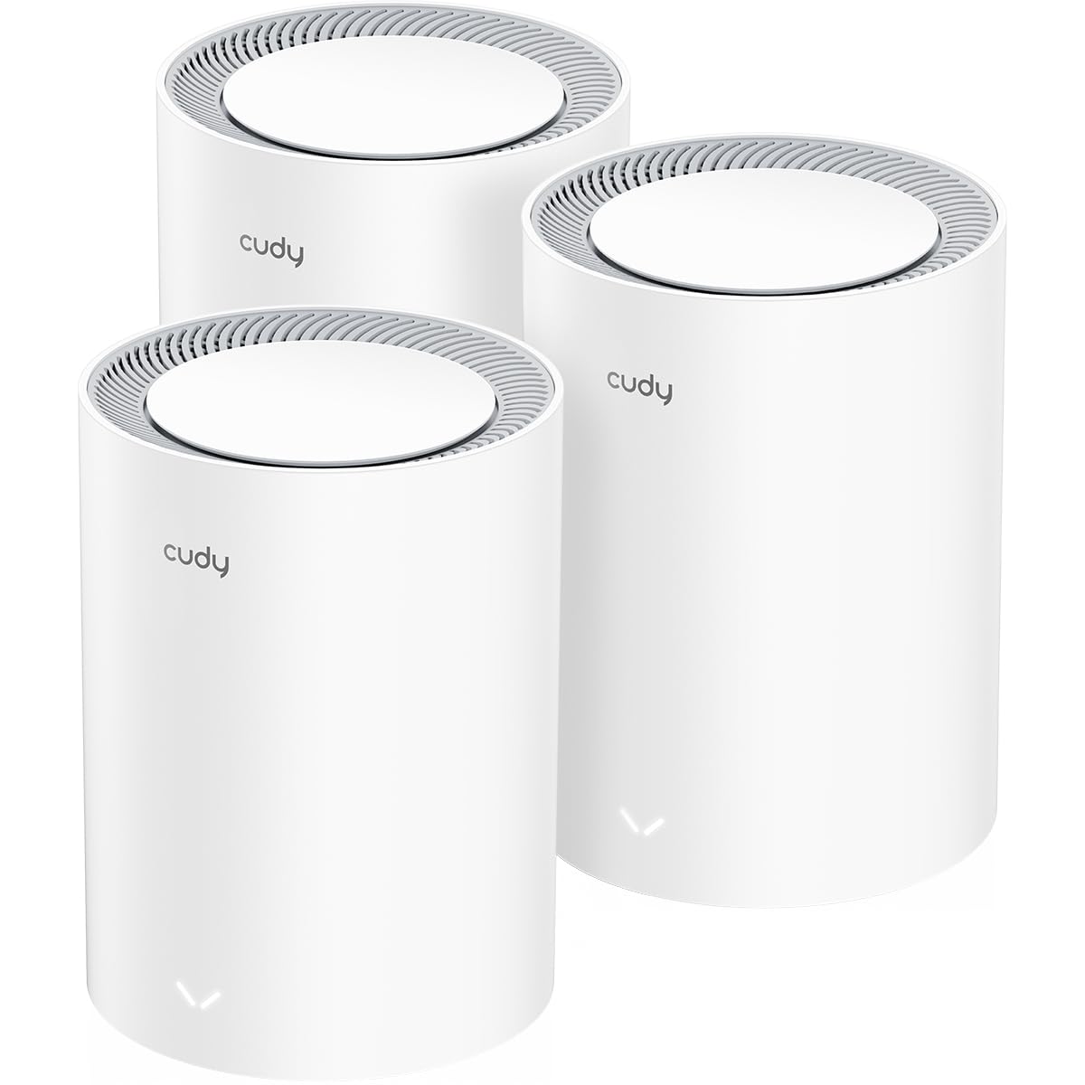 سیستم مش وای فای دو بانده Cudy BE3600، 7 آنتن WiFi، سرعت 3.6 گیگابیت بر ثانیه با فرکانس 160 مگاهرتز، پوشش تا 7000 فوت مربع، 3 پورت گیگابیت، سازگاری چندگانه با VPN، کنترل از طریق برنامه Cudy (مدل M3600، 3 تایی)