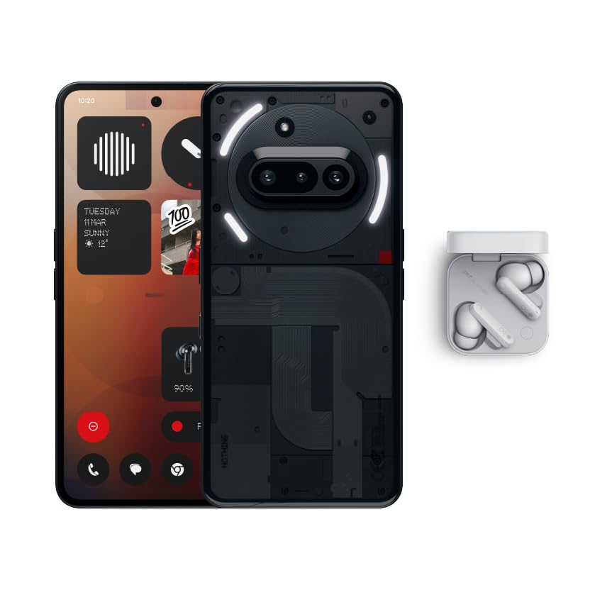 هیچ چیز پن A059 (3a) 5G سیاه، (رم 12 گیگابایت، حافظه 256 گیگابایت)، دوربین 50 مگاپیکسل، صفحه نمایش 6.77 اینچ FHD+ AMOLED انعطاف پذیر، باطری 5000 میلی آمپر ساعت, تلفن 256 گیگابایتی سیاه 3a