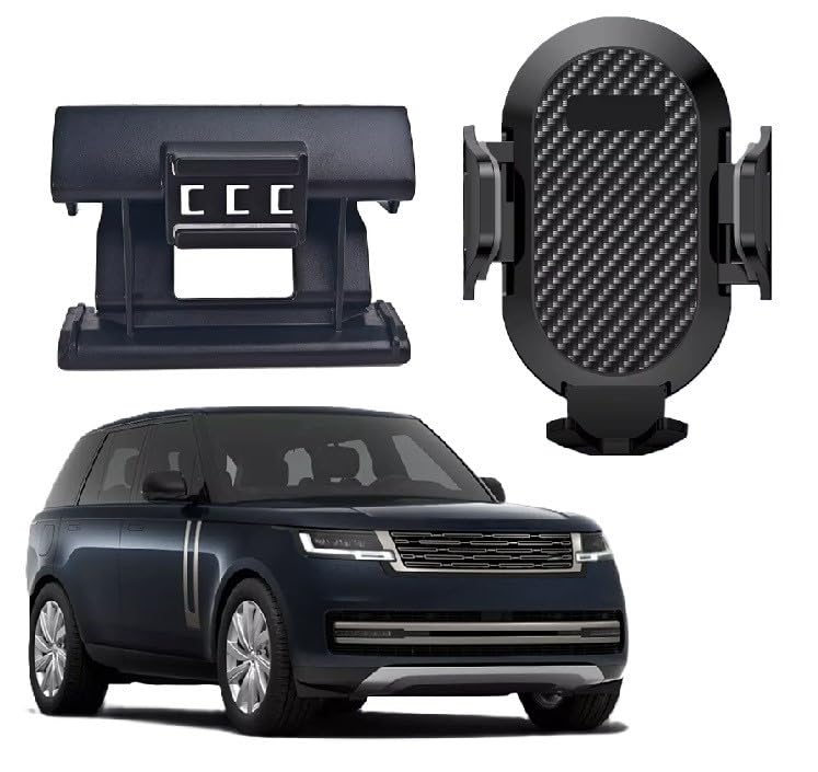 نگهدارنده گوشی هوشمند خودرو مناسب برای Range Rover Vogue 2023 2024 2025، نگهدارنده هوا با طراحی کربن فایبر، بدون نیاز به نصب مخرب