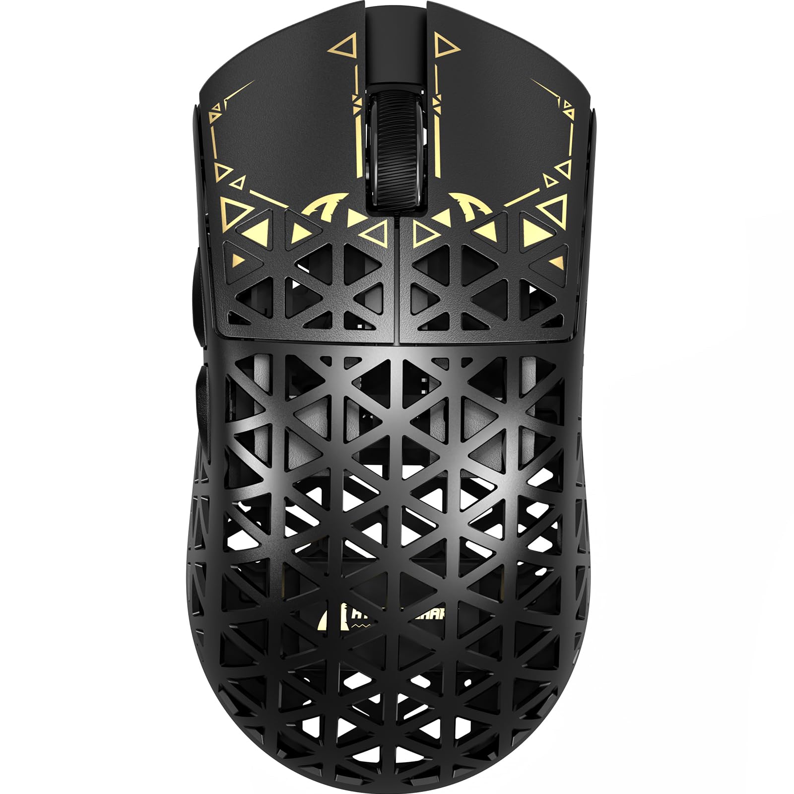 موشوارز بازی بی‌سیم کربن فایبر ATTACK SHARK R5Ultra با دقت 42000 DPI - حسگر MAX PAW3950 - سبک‌ترین وزن 39g - تراشه Nordic 52840 MCU - موشوارز قابل برنامه‌ریزی با سیم/بلوتوث/2.4GHz برای کامپیوتر/مک (سیاه)