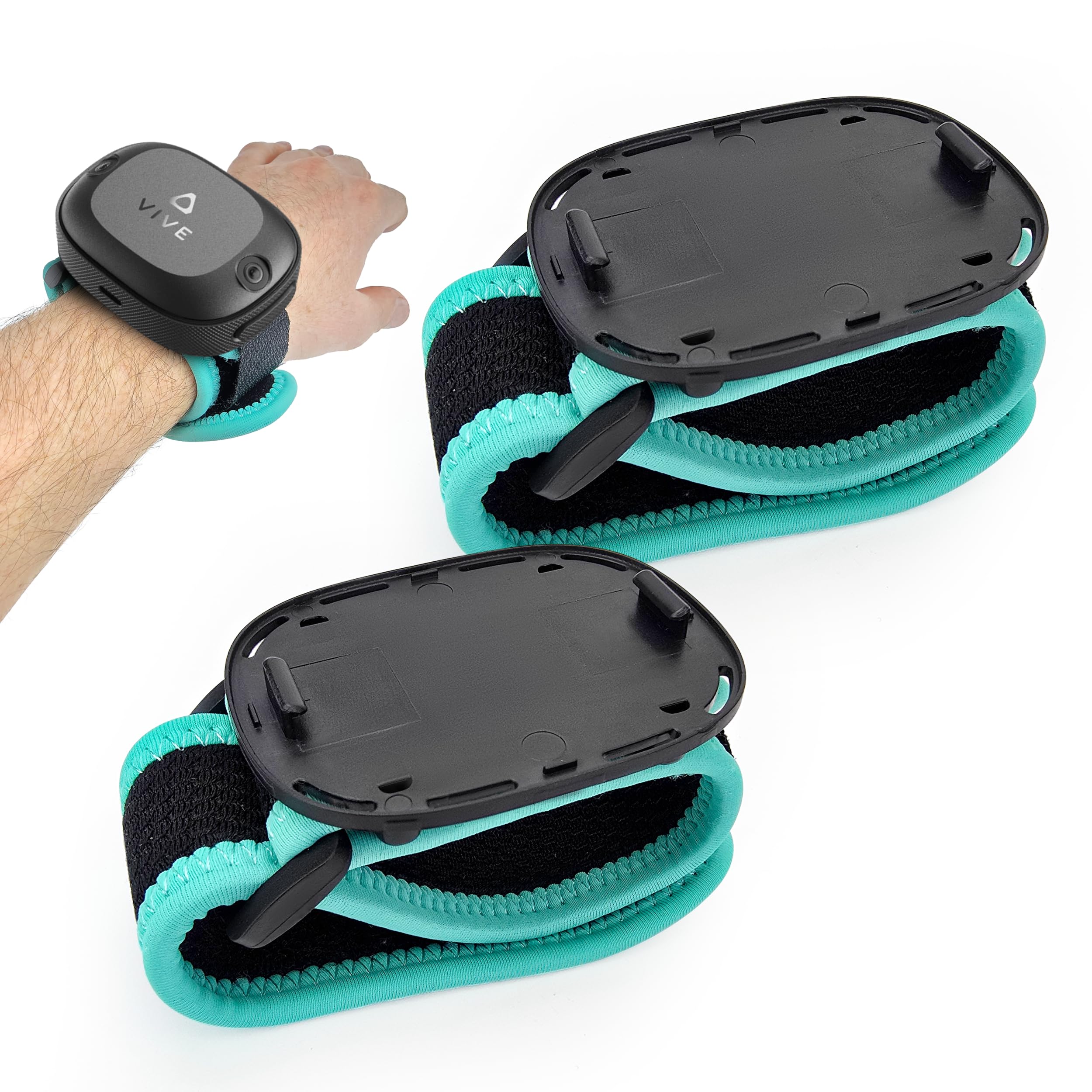 Skywin تنظیم تسمه‌های ردیاب VR برای HTC Vive Ultimate Tracker، ردیابی کامل بدن در VR، ردیابی در واقعیت مجازی، 2 تسمه دست