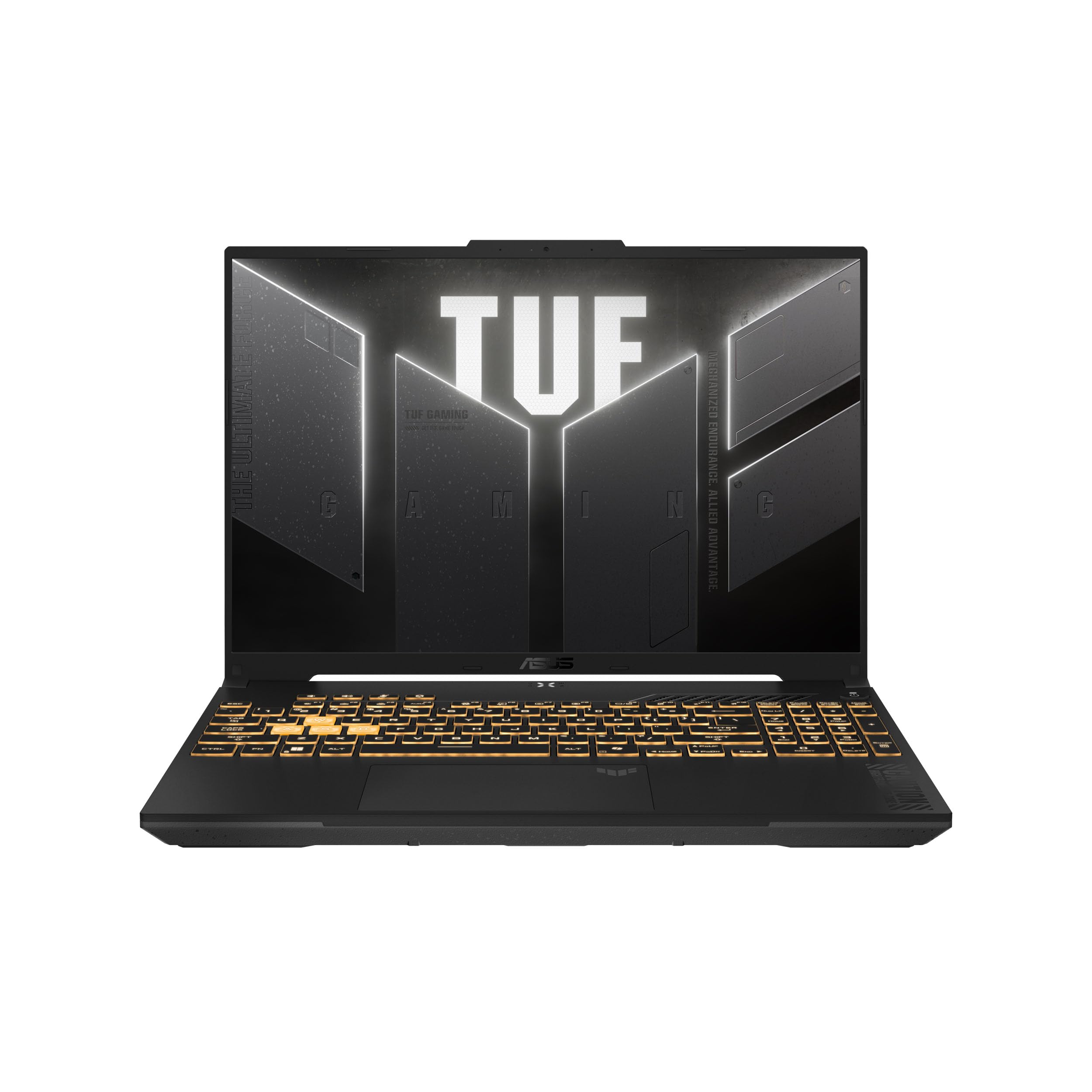 لپ تاپ بازی ASUS TUF Gaming F16 (2024)، صفحه‌نمایش 16 اینچی FHD+ با نرخ تازه‌سازی 144Hz و نسبت تصویر 16:10، پردازنده Intel® Core™ i5-210H، کارت گرافیک NVIDIA® GeForce RTX™ 4050، 8GB DDR5، حافظه داخلی 512GB PCIe Gen4 SSD، Wi-Fi 6، ویندوز 11 Home