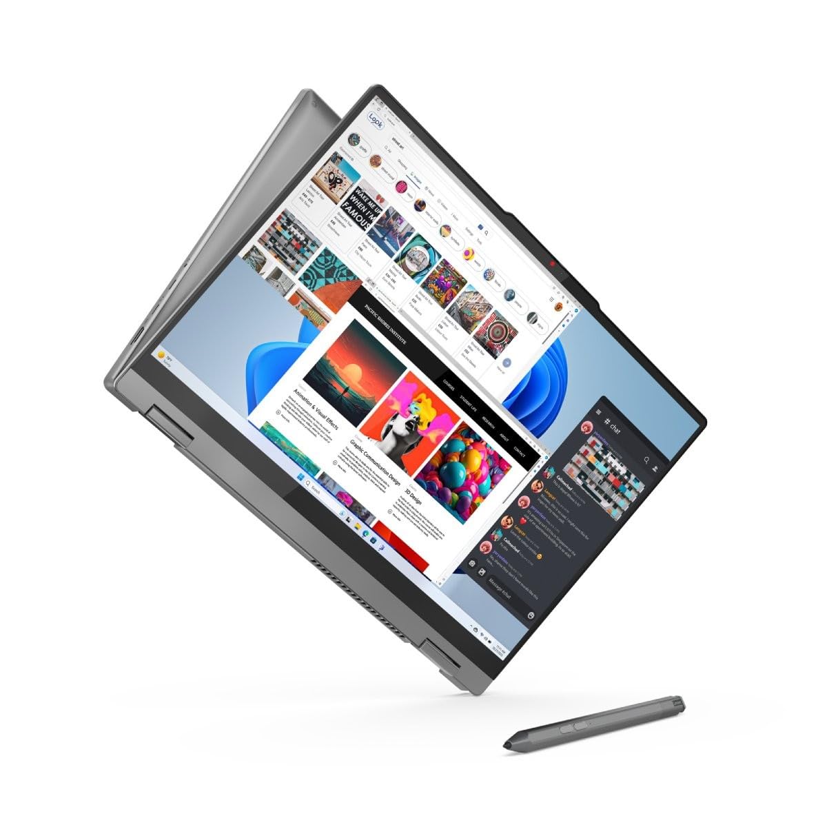 لپ تاپ Lenovo IdeaPad 5 2-in-1 14AHP9 2024 ، AMD Ryzen 7 8845HS، 14 اینچ نمایشگر لمسی ، 16 گیگابایت LPDDR5 1 ترابایت SSD ، صفحه کلید پس زمینه نوردار ، اثر انگشت ، ویندوز ۱۱ ، آبی کیهانی (تجدید شده)