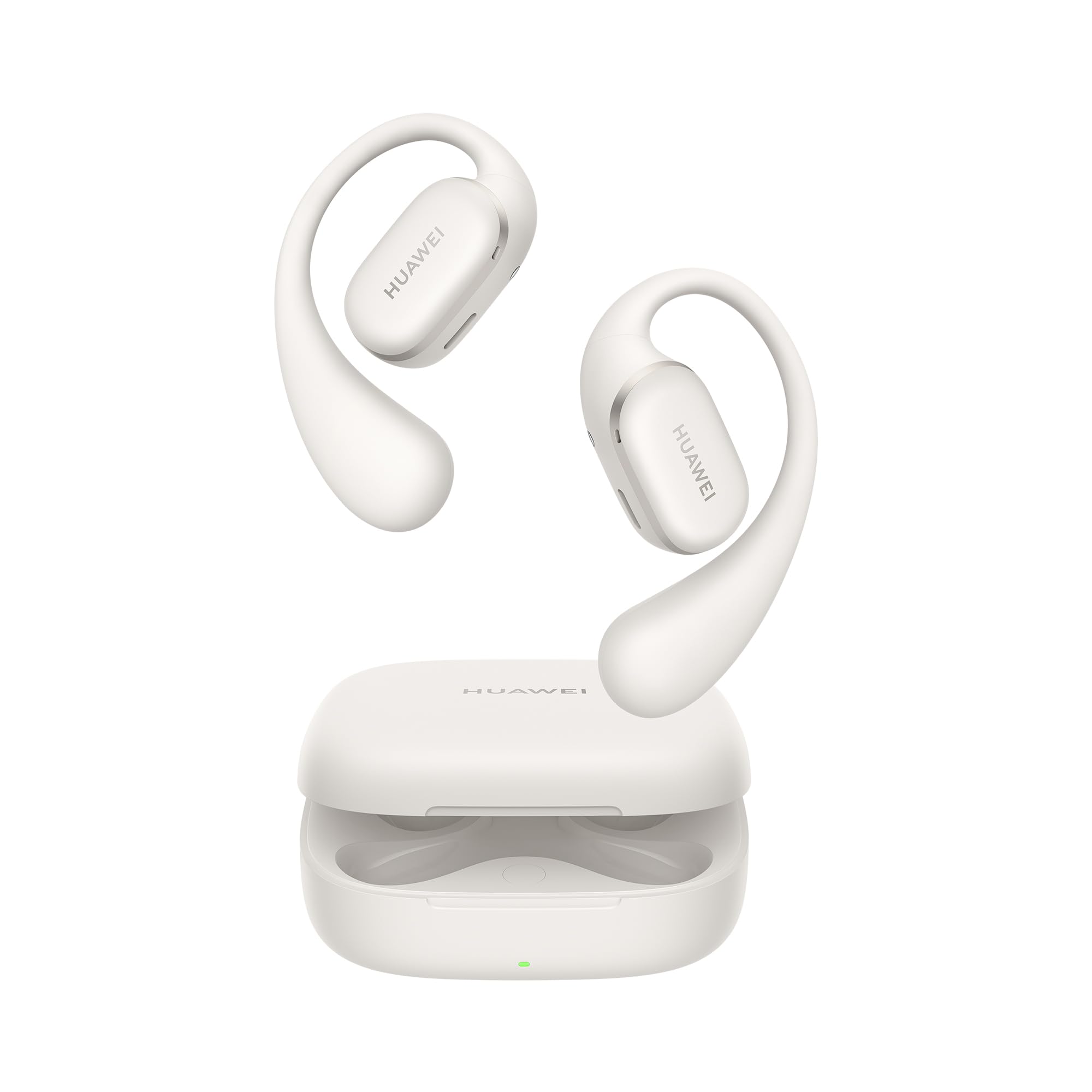 گوش‌بند بی‌سیم HUAWEI FreeBuds Open-Ear، هدفون بلوتوث با کیفیت صدای عالی، مناسب و راحت، مقاوم در برابر آب با استاندارد IP57، زمان پخش ۲۸ ساعت، هدفون ورزشی، سازگار با سیستم‌عامل‌های iOS، Android، Windows، رنگ خاکستری.
