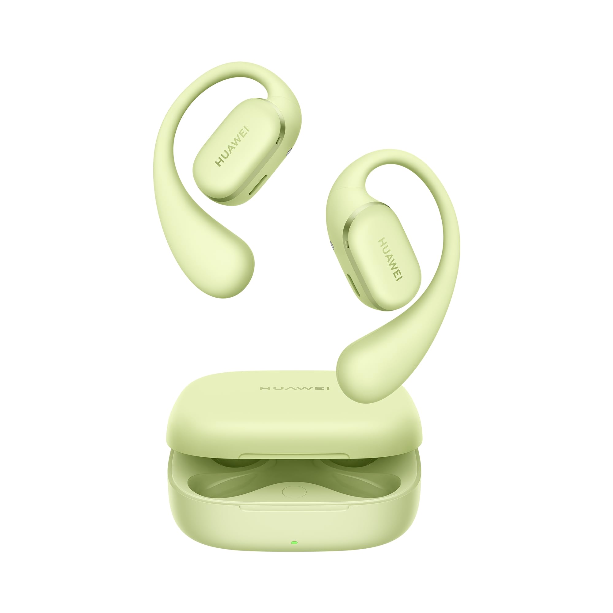گوشی‌های HUAWEI FreeArc Open-Ear Earbuds، هندزفری بلوتوث با صدای بی‌نظیر، تنظیم محکم و راحتی، مقاومت در برابر آب IP57، زمان پخش 28 ساعته، هندزفری ورزشی، سازگار با iOS، اندروید، ویندوز، رنگ سبز HUAWEI FreeArc