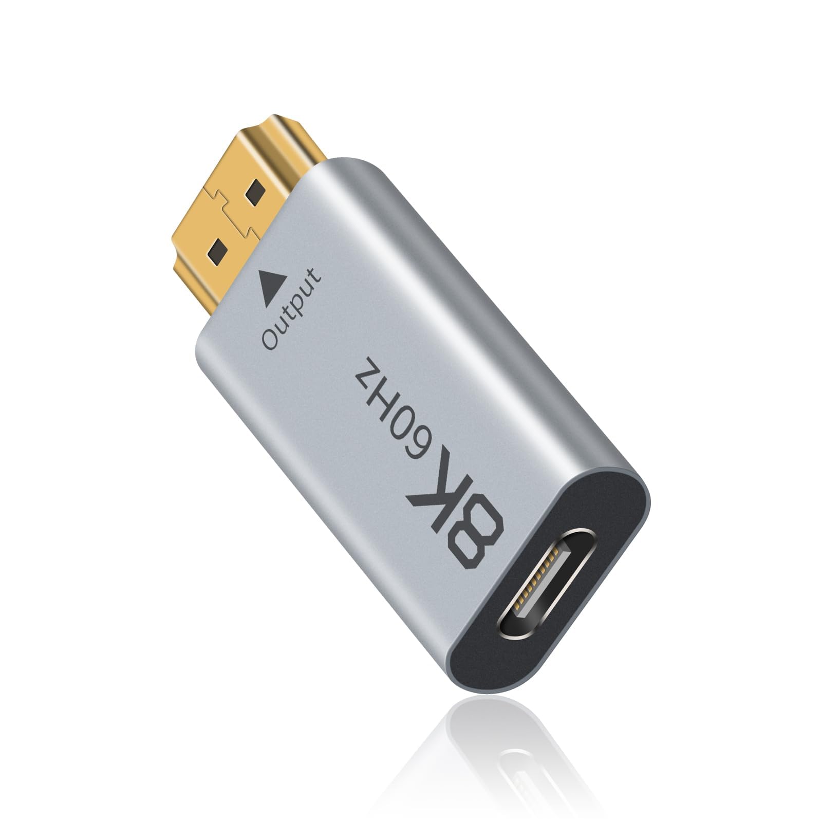 تبدیل USB C ماده به HDMI نر، تبدیل HDMI به Displayport با کیفیت 4k@60Hz، تبدیل HDMI ماده به DP نر آلومینیوم، سازگار با کامپیوتر، کارت گرافیک، لپتاپ و دیگر دستگاه‌ها