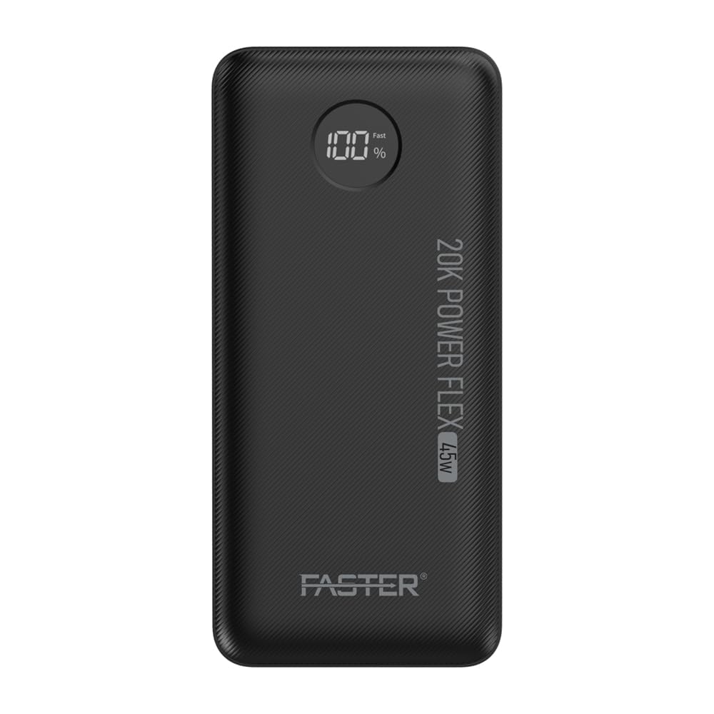 پاوربانک شارژ سریع Faster PF45W با ظرفیت 20000mAh با 3 پورت USB-C، بسته شارژر قابل حمل، باتری اضافه با ظرفیت بالا برای لپتاپ‌ها، تبلت‌ها، گوشی‌ها، دستگاه‌های بازی و غیره