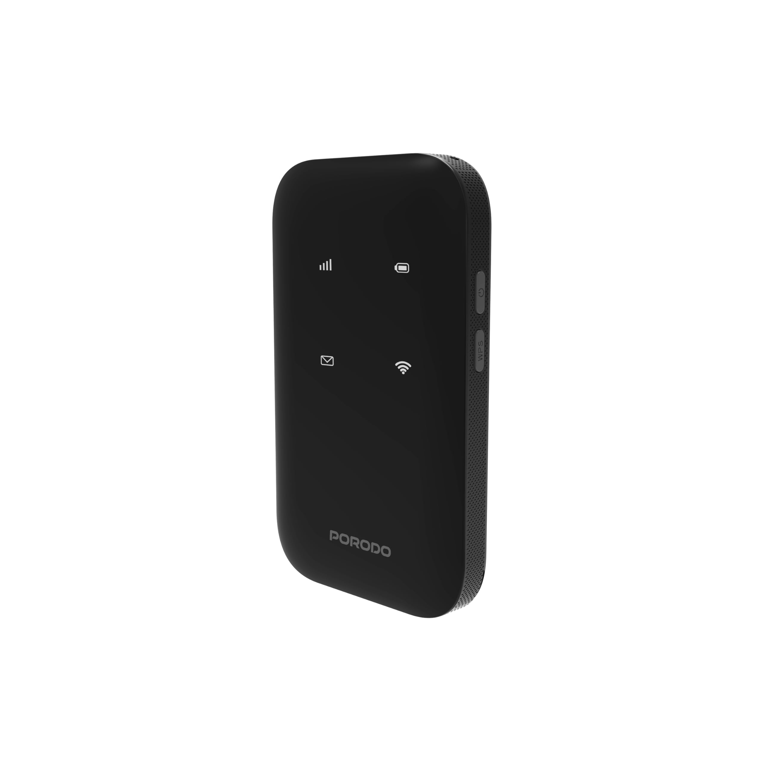 رابرتور سیاه سری 5 به همراه روتر جیبی Porodo 4G LTE با وای فای 6، باطری قابل شارژ 3000 میلی‌آمپر ساعت، پشتیبانی از 10 دستگاه، رمزنگاری امن، سرعت دانلود تا 150 مگابیت بر ثانیه، شارژر Type-C، روتر موبایل پرسرعت قابل حمل