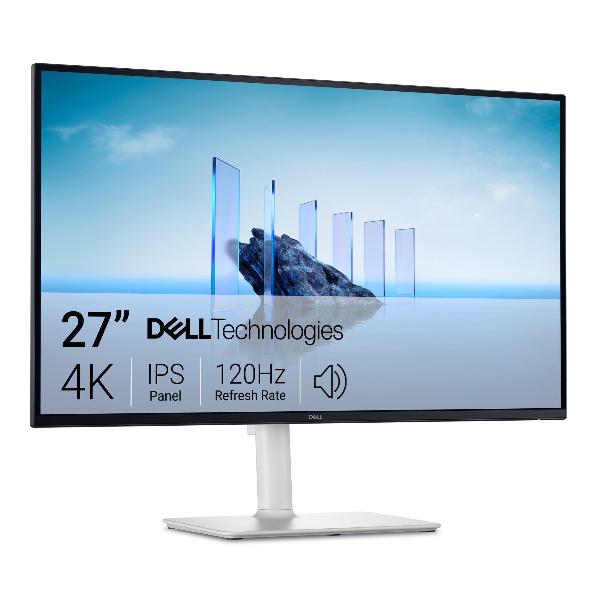 مانیتور Dell 27 Plus - S2725QS، 4K UHD (3840x2160)، 120Hz، IPS، 4ms، AMD FreeSync Premium، 99% sRGB، تنظیم ارتفاع، بلندگوهای داخلی، DisplayPort، 2 HDMI، گارانتی 3 ساله