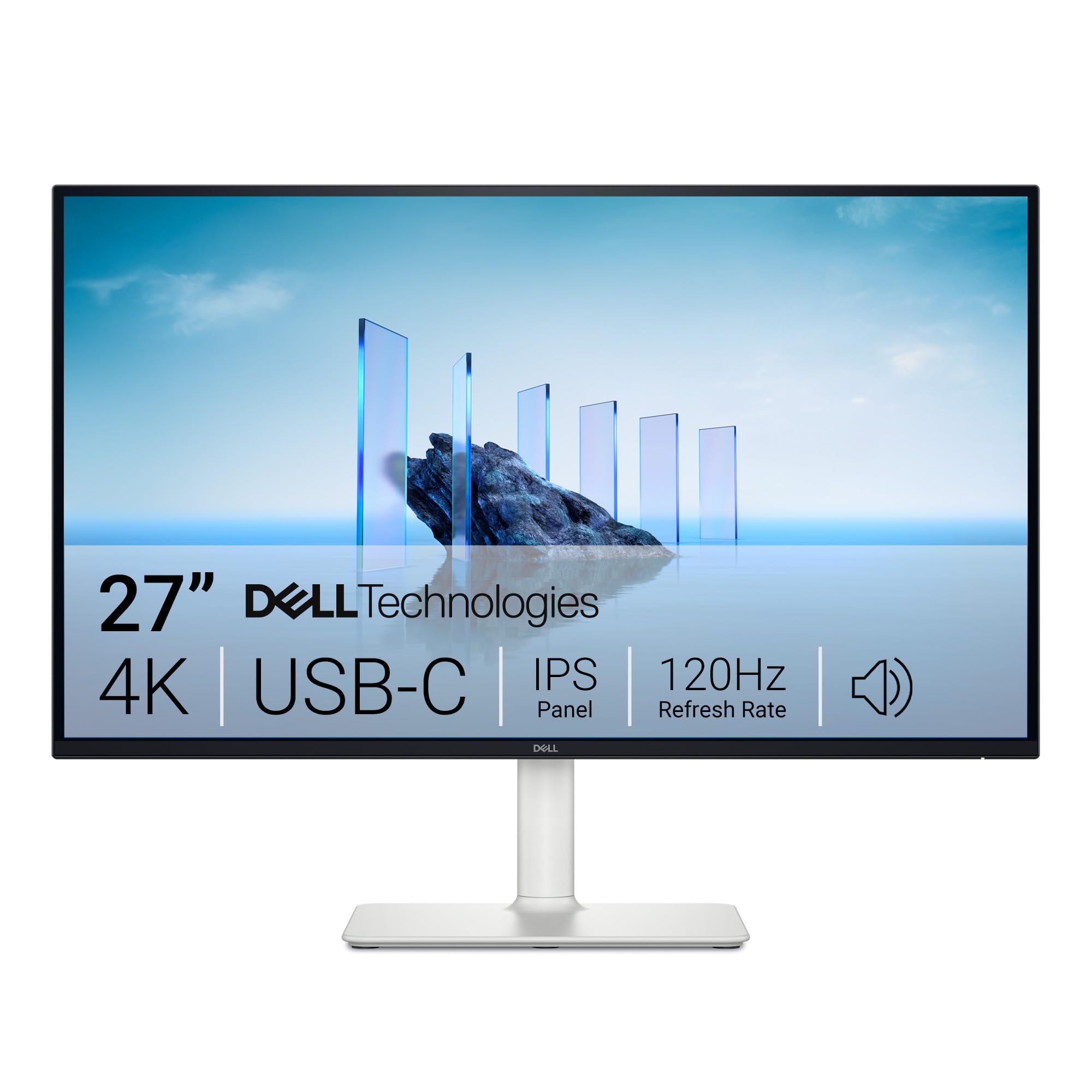 مانیتور Dell 27 Plus USB-C - S2725QC، رزولوشن ۴K UHD (۳۸۴۰x۲۱۶۰)، ۱۲۰Hz، فناوری IPS، زمان پاسخ‌دهی ۴ میلی‌ثانیه، AMD FreeSync Premium، 99% sRGB، تنظیم ارتفاع، بلندگوهای داخلی، ۲ پورت USB-C، ۲ پورت HDMI، گارانتی ۳ ساله