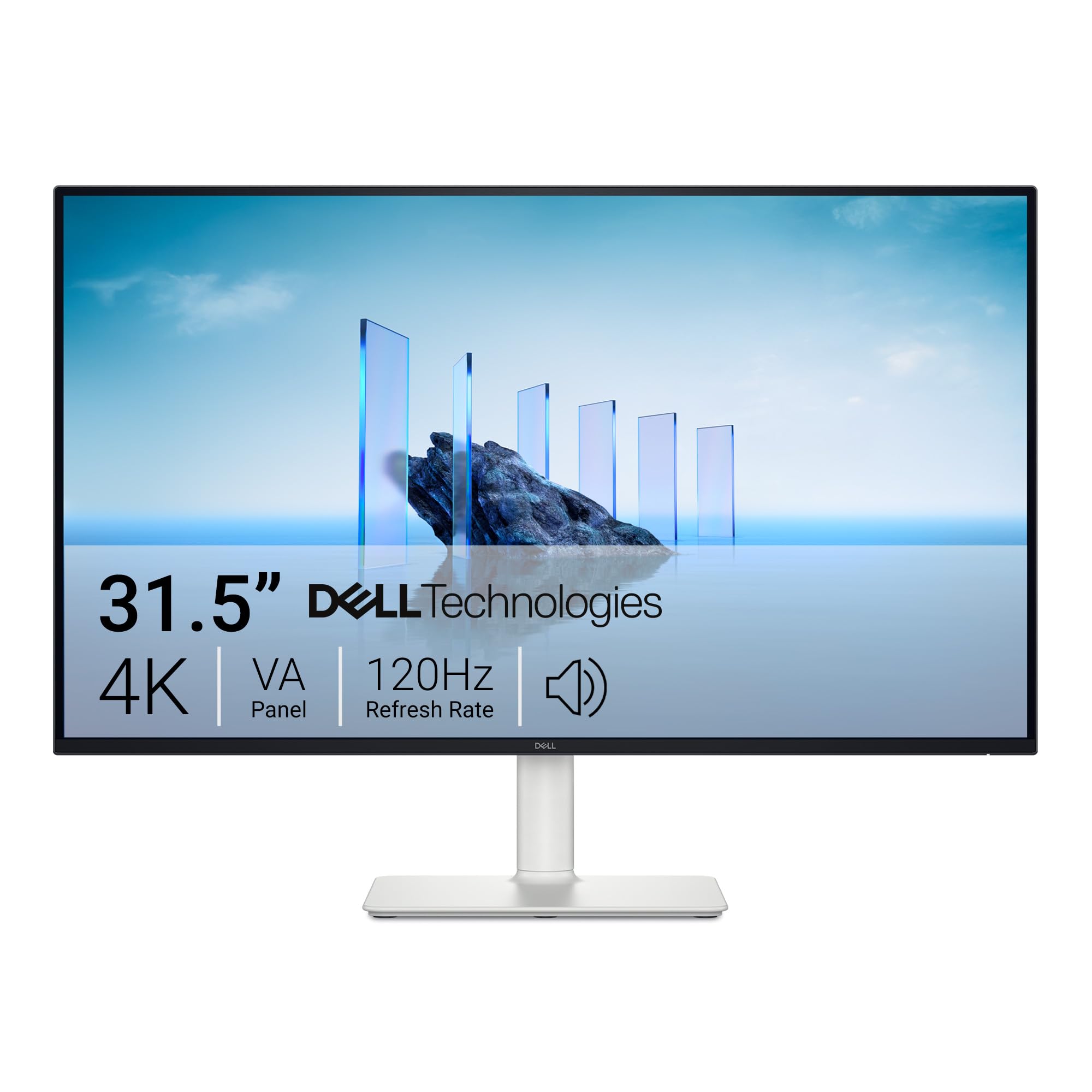 مانیتور Dell 32 Plus - S3225QS، 4K UHD (3840x2160)، 120Hz، VA، 4ms، AMD FreeSync Premium، 95٪ DCI-P3، HDR10، تنظیم ارتفاع، بلندگوهای داخلی، DisplayPort، 2 HDMI، گارانتی 3 ساله