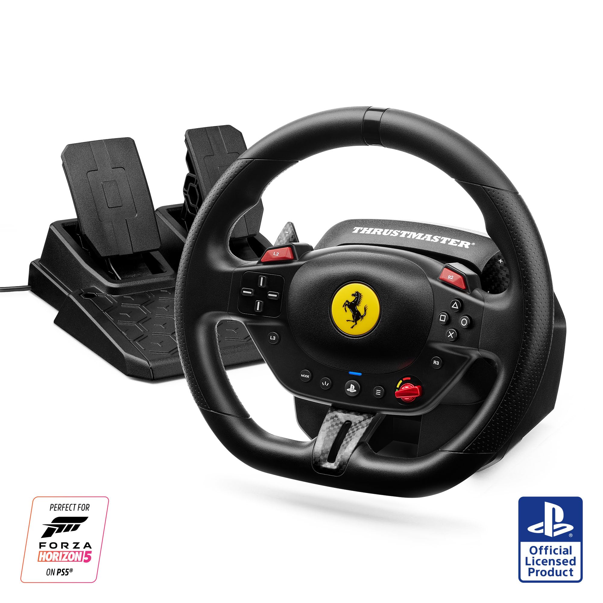 Thrustmaster T80 Ferrari 296 GTB، دنده‌ای مسابقه‌ای برای PS5، PS4، PC