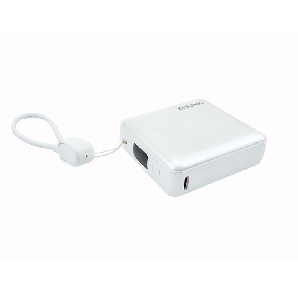 لینک لبخند S1 22.5 وات پاوربانک با کابل شارژر، شارژر قابل حمل 10000 میلی آمپر USB C با شارژ سریع PD3.0 QC4.0، پورت USB C برای آیفون 16/15/14/13/12/11 پرو، سامسونگ S22/A54، پیکسل 8/7A، ایرپاد، آیپد