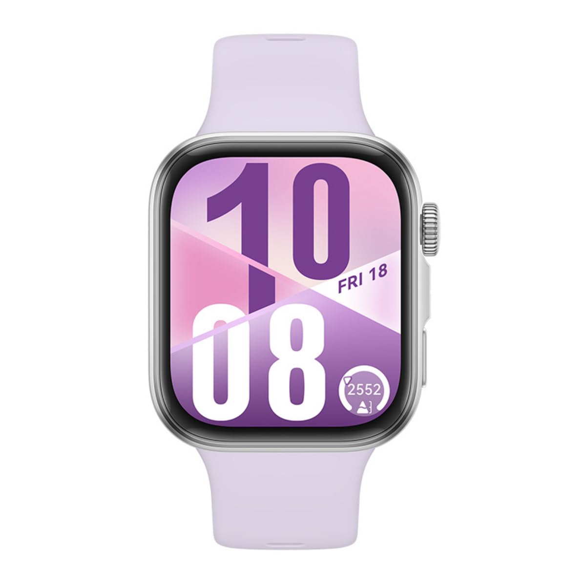 ساعت هوشمند HUAWEI WATCH FIT 4، نمایشگر 1.82 اینچی، بیش از 100 حالت ورزشی، ردیابی فیتنس و خواب، مانیتور ضربان قلب، کمک به روانی، عمر باتری تا 10 روز، سازگاری با iOS و اندروید، رنگ بندی بنفش FIT 4