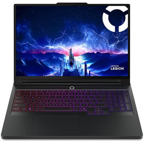 لپ تاپ بازی 16 اینچی لنوو Legion Pro 7i نسل 10 (مدل 2025)، Intel Core Ultra 9 275HX 24C، NVIDIA GeForce RTX 5090 24GB، 64GB RAM، 2TB (1TB+1TB) NVMe SSD، صفحه نمایش OLED WQXGA 16.0 اینچی 500 نیت 240Hz، Windows 11 Pro