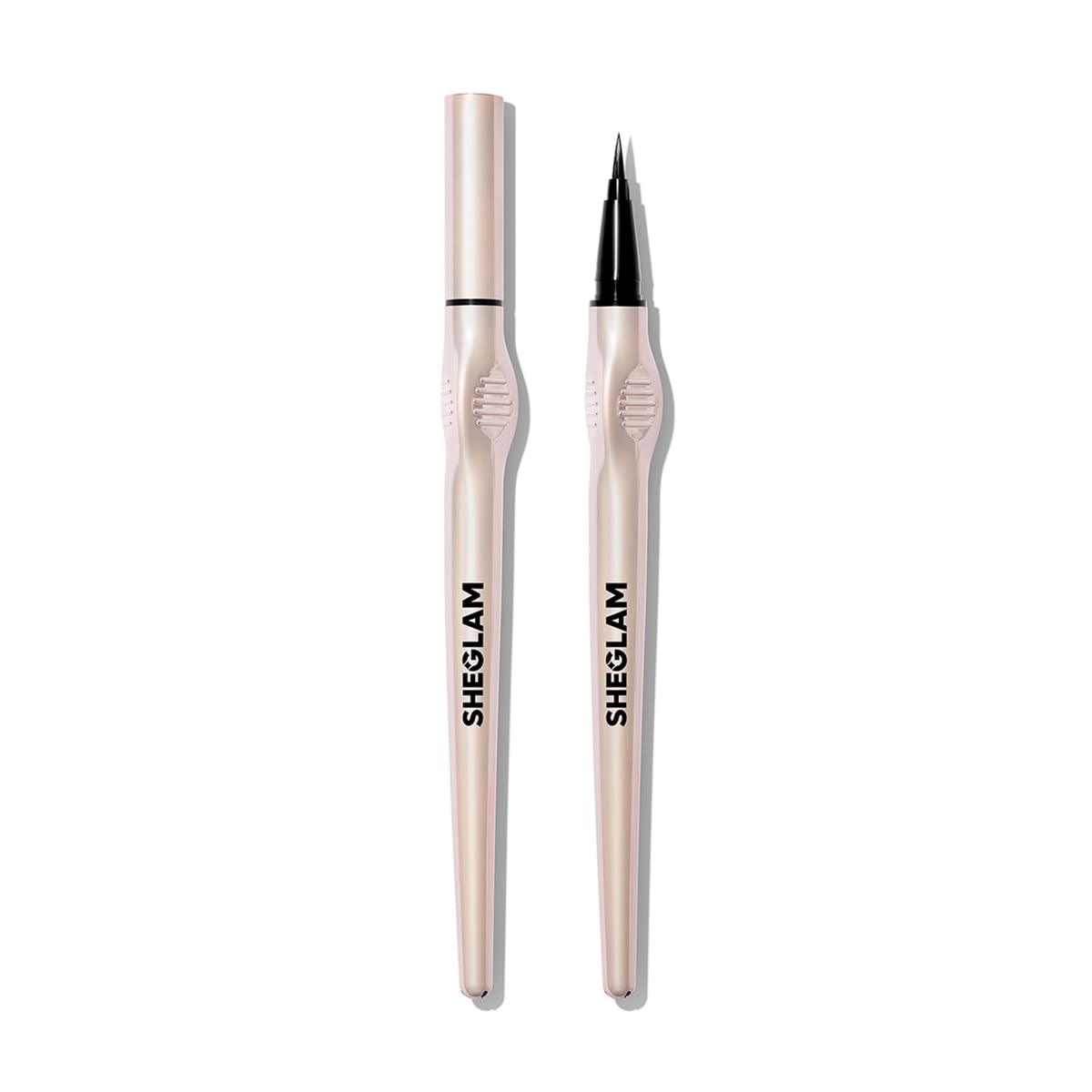 SHEGLAM Glide Control مداد چشم مایع زیر فشار طراحی آسان، نقاشی دقیق، برای مبتدیان مناسب نقاشی صاف - مشکی مات