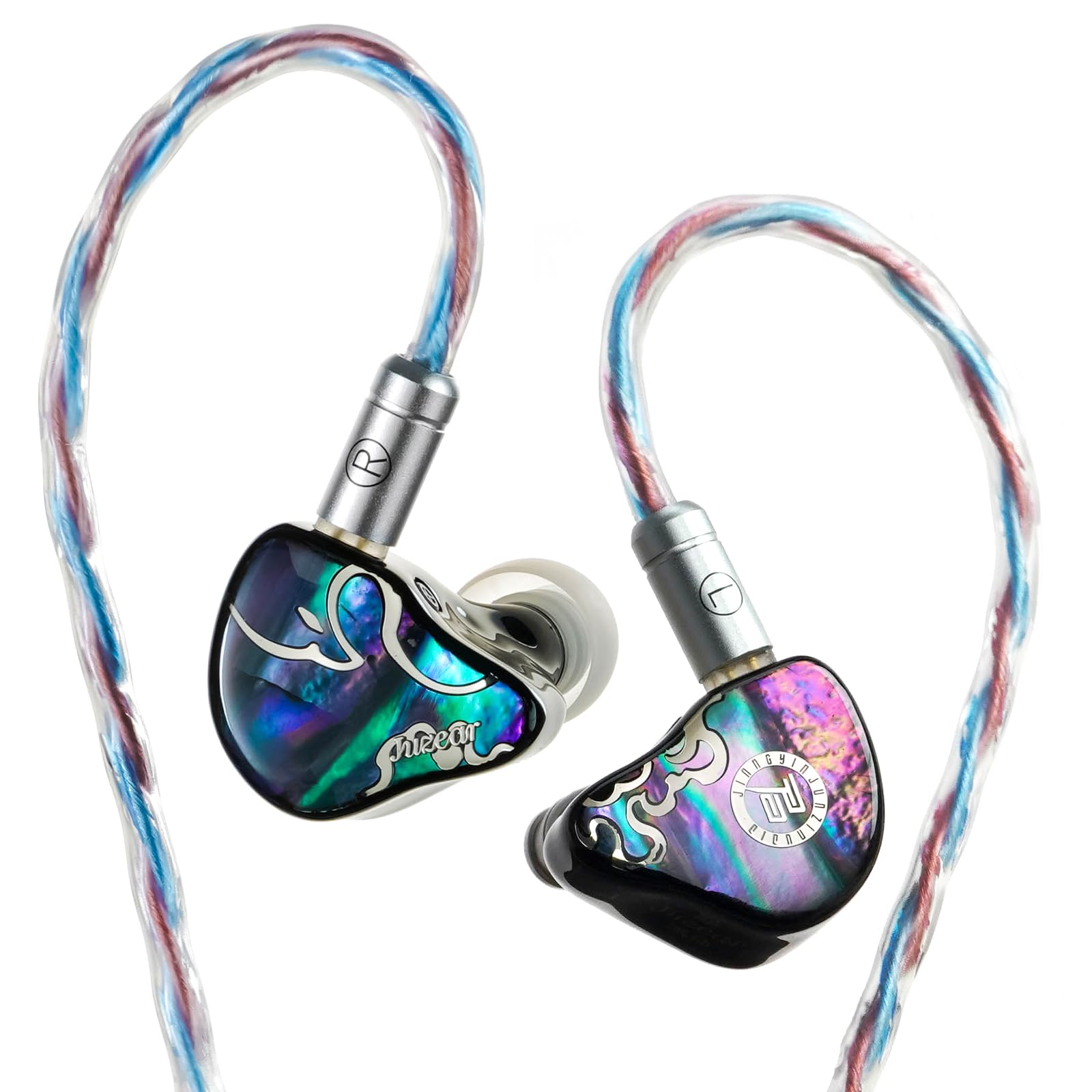 هدفنگو IEM ها Juzear x Z بررسی محکم Ear Monitors ، 1DD + 3BA درایورهای هیبریدی IEM ، هدفون سیمی HiFi ، هدفون بازی با کابل قابل جداشدن 3.5 / 4.4 میلی متری برای موسیقیدان ، علاقه‌مند به صدا و بازیکن (رنگ) رنگین‌کمان
