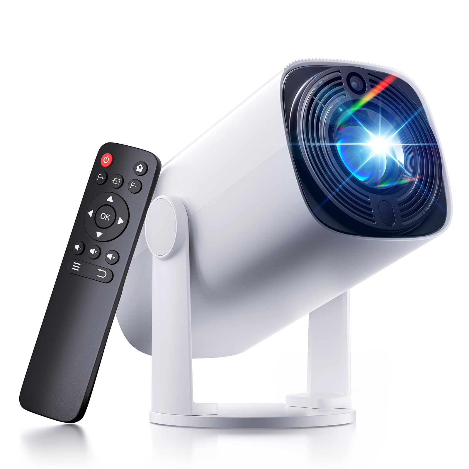 پروژکتور کوچک با بلوتوث 5.1 - پشتیبانی از ویدیو پروژکتور SOOMFON 1080P اتوماتیک، پروژکتور فیلم کوچک و قابل حمل، پروژکتور ویدیوی خانگی برای اتاق خواب/دیوار/آی‌اواس/اندروید/تی‌وی استیک/USB/HDMI