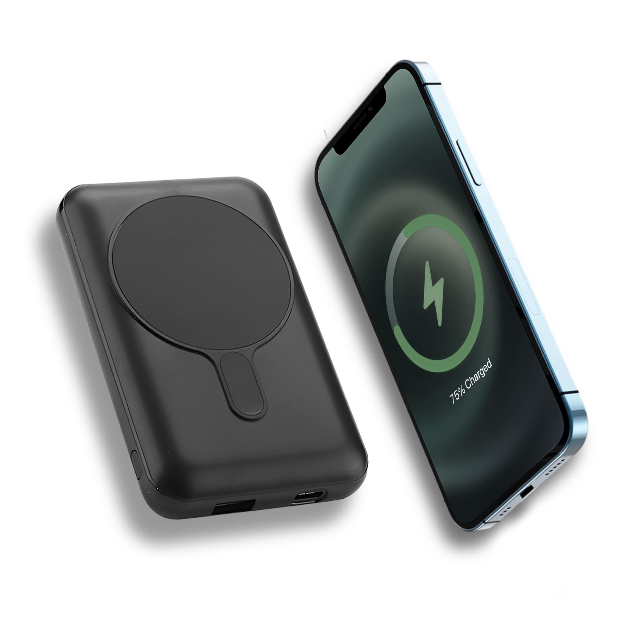 پاوربانک Ultra-Slim با ظرفیت 10000 میلی آمپر - شارژ سریع، شارژر قابل حمل با نمایشگر LED و پورت‌های USB-C، USB-A و خروجی C داخلی - پاوربانک کوچک و جمع و جور برای سفر و فعالیت‌های خارجی