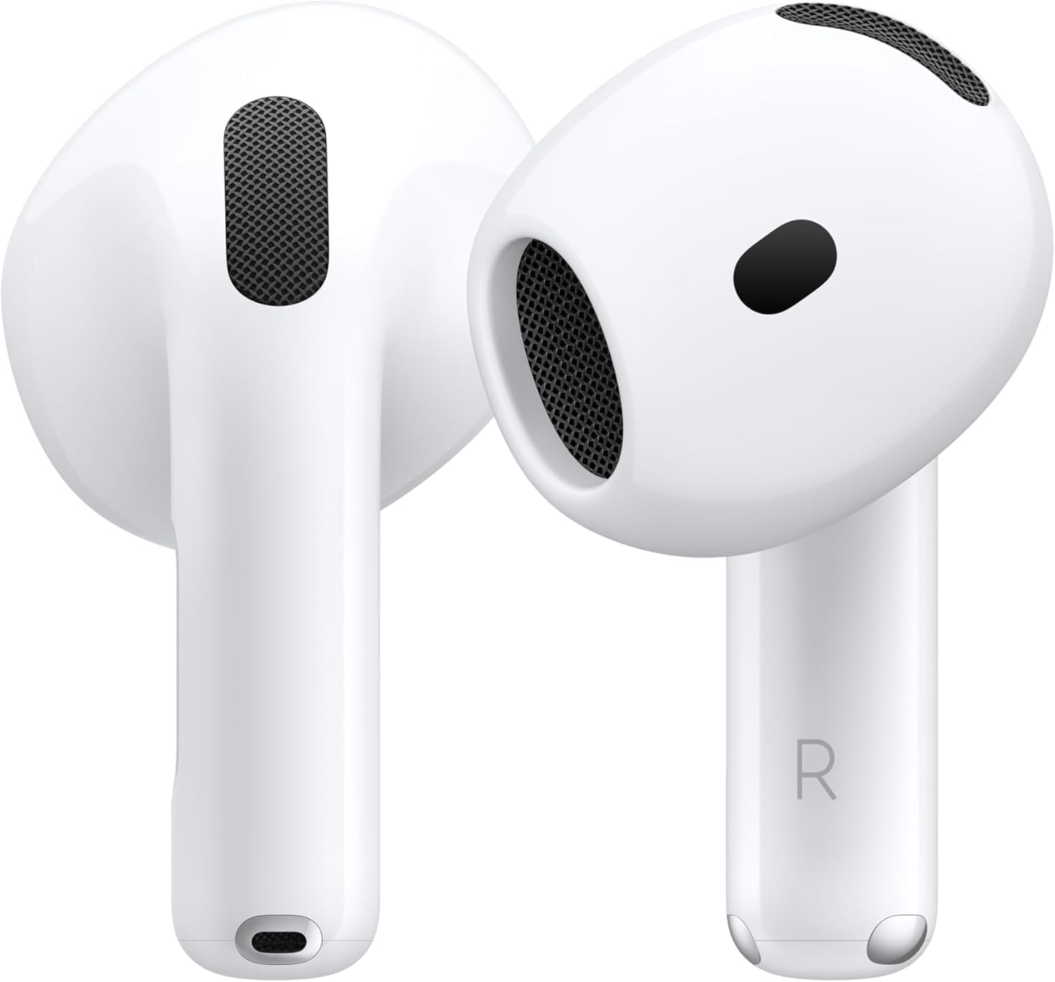 سمبل AirPods 4 Wireless Earbuds، هدفون بلوتوث، صدای فضایی شخصی‌سازی شده، ضد آب و تعریق، کیف شارژ USB-C، تراشه H2، تا 30 ساعت عمر باتری، کپی اصل