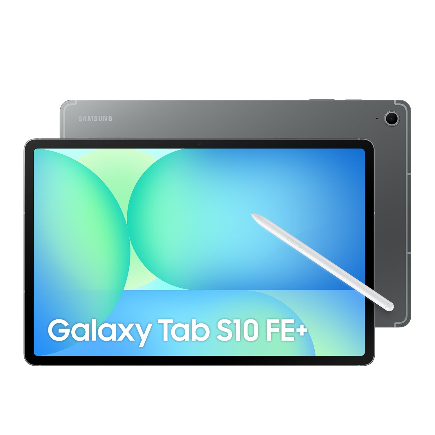 تبلت اندروید Samsung Galaxy Tab S10 FE+، 5G، با ظرفیت 8 گیگابایت رم و 128 گیگابایت حافظه داخلی، صفحه نمایش 13.1 اینچی با نرخ به روز 90Hz، همراه با قلم S، دارای استاندارد IP68، عمر باتری طولانی، رنگ خاکستری (نسخه امارات)، 128 گیگابایت خاکستری 5G