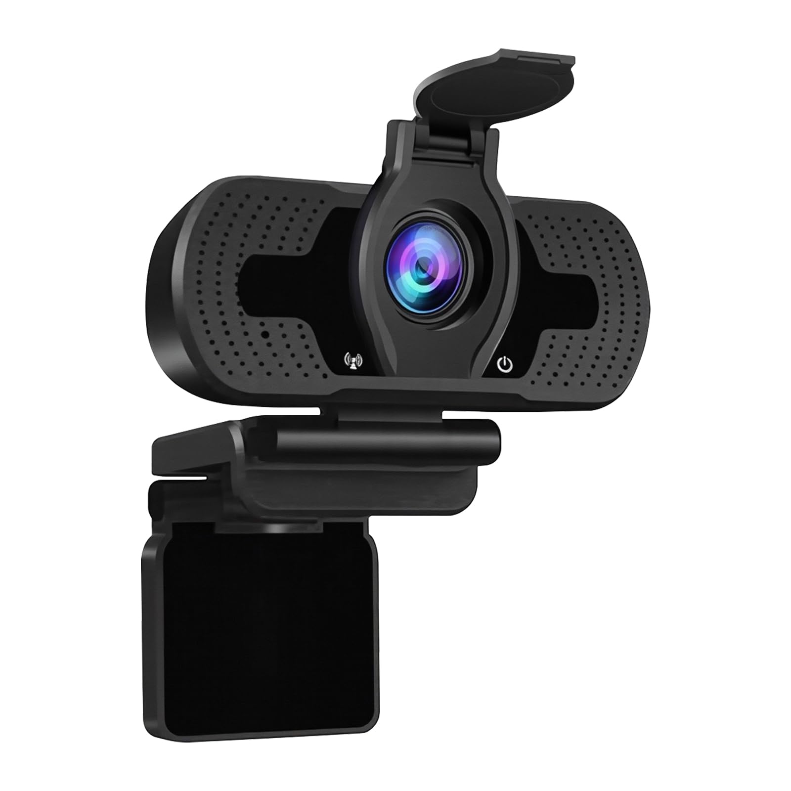 دوربین وب 1080P با میکروفون، دوربین وب اچ‌دی، دارای میکروفون‌های حذف نویز داخلی، دوربین وب USB پلاگ اند پلی برای لپتاپ‌ها، دسکتاپ‌ها، یوتیوب، فیس‌بوک