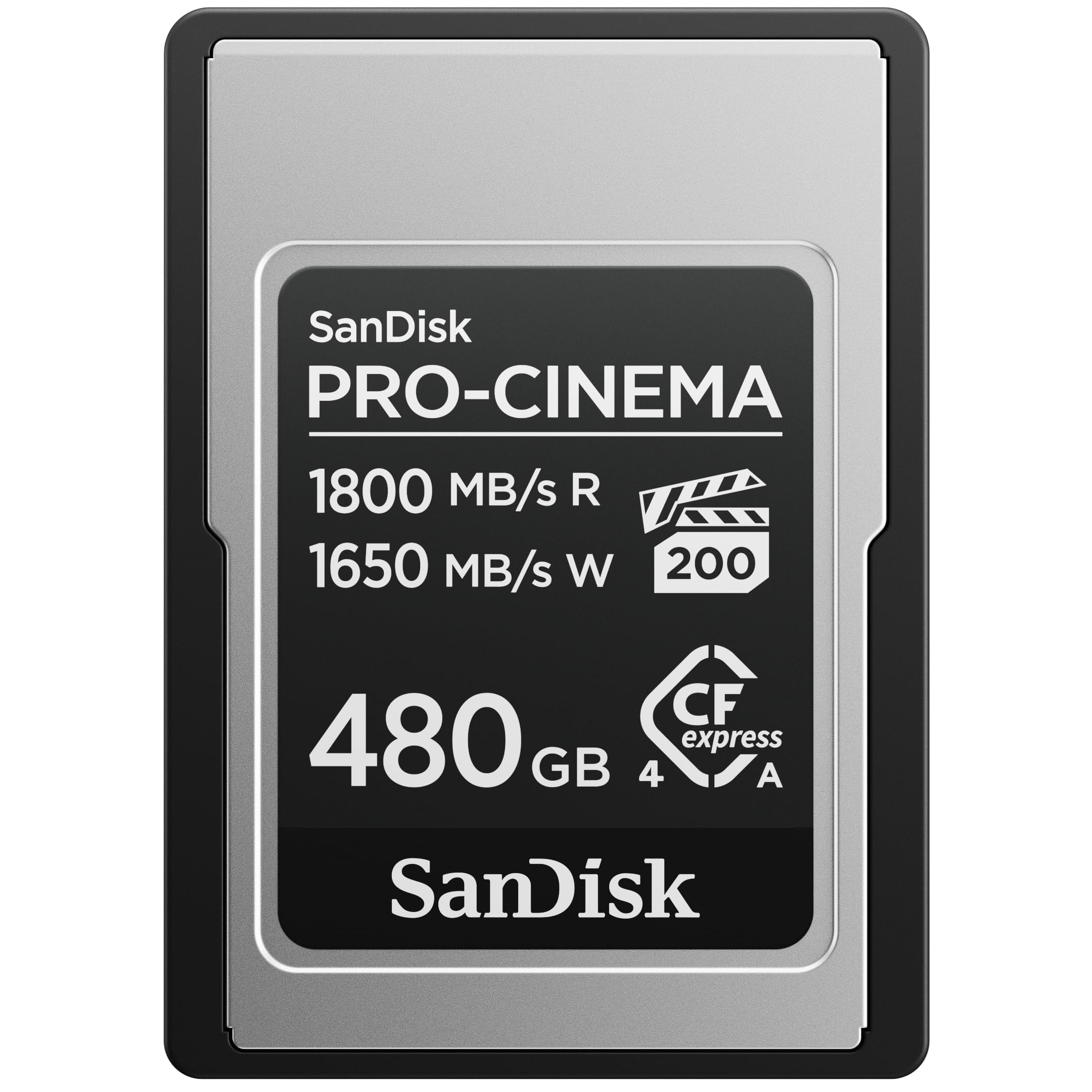 کارت SanDisk PRO-CINEMA CFexpress Type A 480GB (سرعت خواندن تا 1800MB/s، سرعت نوشتن تا 1650MB/s، 4K، 6K، 8K، VPG200، Rescue PRO) 480 گیگابایت