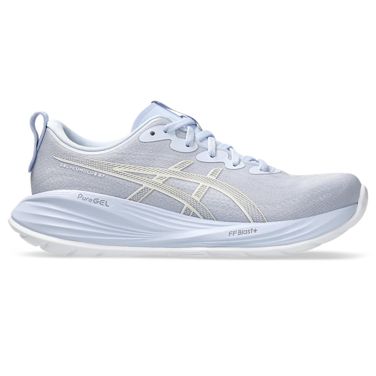 کفش‌های ورزشی زنانه ASICS GEL-CUMULUS 27 عملکرد بالای دویدن اندام 38 اروپا طراحی آبی/سفید