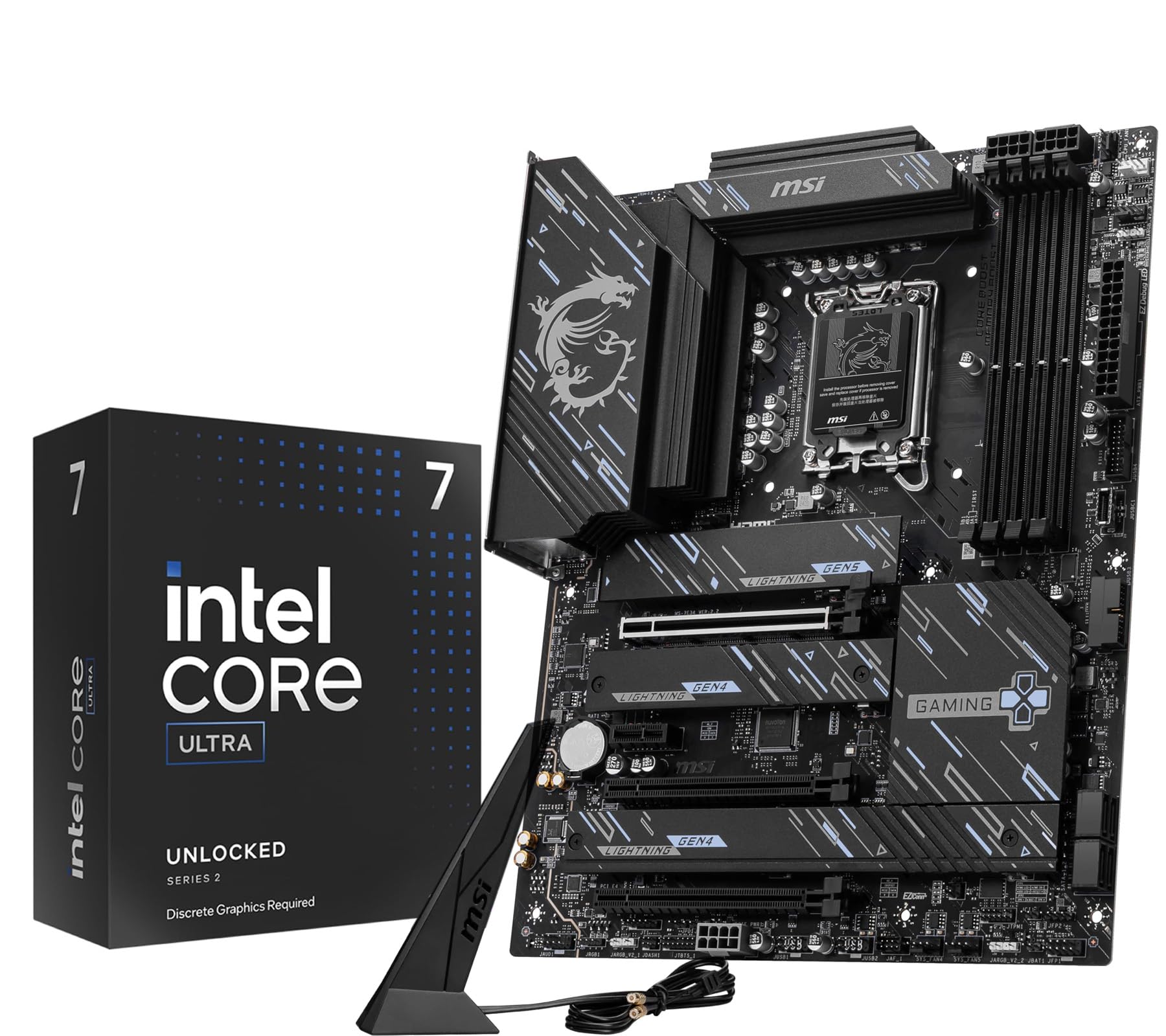 میکروسنتر کمبوی پردازنده دسکتاپ بازی اینتل کور Ultra 7 265KF با مادربورد ام‌اس‌آی Z890 Gaming Plus WiFi، Ultra 7 265KF + ام‌اس‌آی Z890 Gaming Plus WiFi