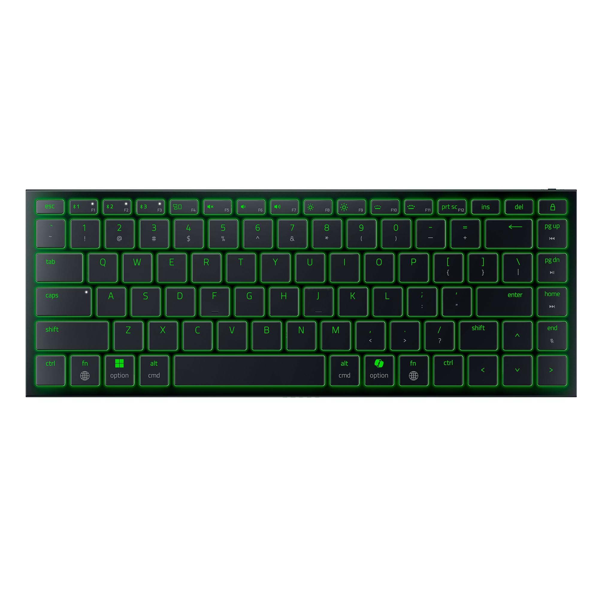 کیبورد بازی بی‌سیم قابل حمل Razer Joro: نازک، سبک، جمع و جور - رنگ‌های RGB Chroma - سوئیچ‌های پروفایل کم - بلوتوث - طول عمر باتری بلند - Snap Tap - برای لپ‌تاپ‌های PC و Mac، دستگاه‌های Steam Deck، اسمارت‌فون، تبلت