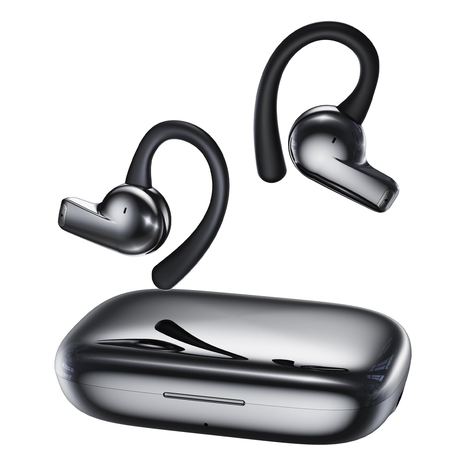 هدفون‌های باز گوش REMAX Open Ear Open Earbuds- بلوتوث ۵.۴ هدفون‌های بی‌سیم با Earhooks، سبک و نرم، زمان پخش ۳۲ ساعته، تماس واضح با دو میکروفون، مقاوم در برابر عرق IPX5 برای دویدن و پیاده‌روی