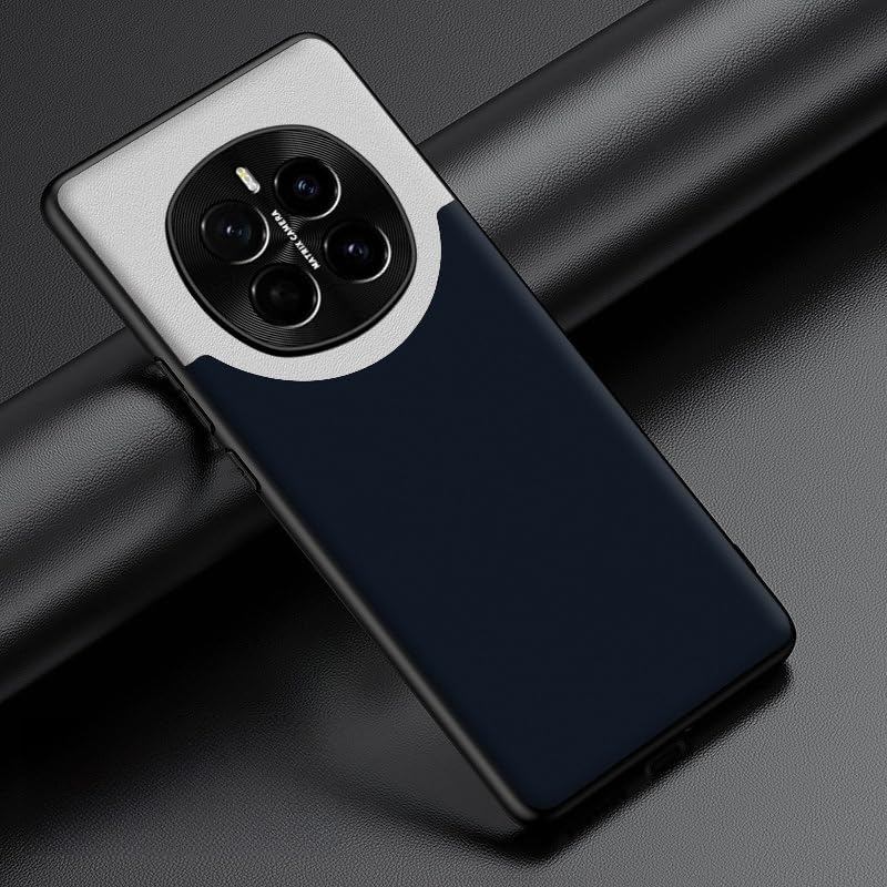 مورد محافظ برای Honor Magic 7 Pro، کیس چرمی ارگونومیک Premium TPU با قاب فلزی و پوشش محافظ لنز، مورد محافظ گوشی همراه ضد ضربه برای Honor Magic 7 Pro، رنگ آبی هوشمند Magic 7 Pro Honor Magic Blue