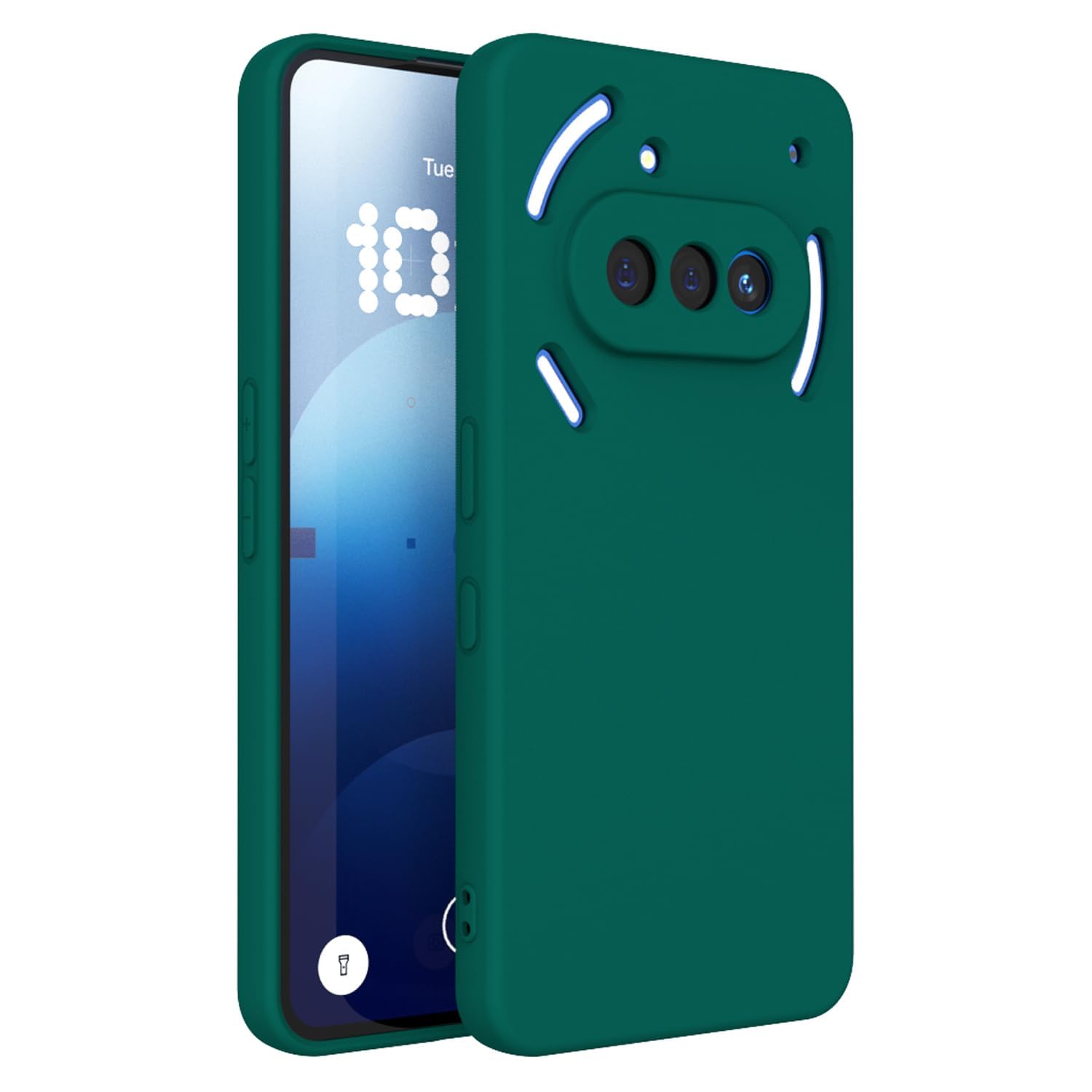 کاور تلفن همراه برای گوشی Nothing Phone 3a، سطح مات نرم [بسیار نازک] [ضد خش] کاور محافظ تی پی یو نرم موبایل برای گوشی Nothing Phone 3a (سبز)