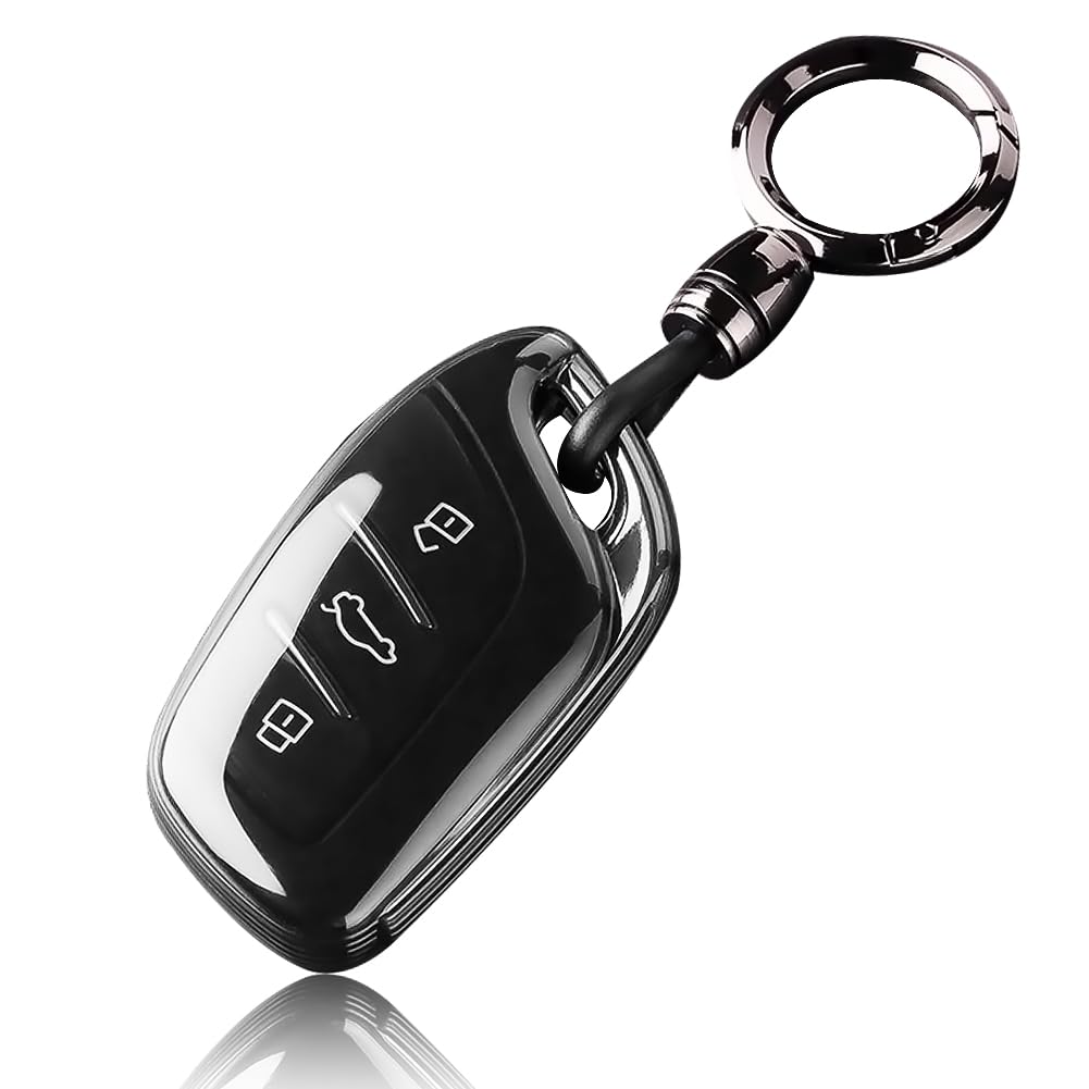 کاور کلید TPU برای مدل‌های MG ZS GT GS 350 360 750 W5 MG3 MG5 MG6 MG7 و Roewe RX3 RX8 ERX5 RX5 I6 I5، لوازم جانبی با کلید‌های رینگی، محافظ کلید هوشمند، کیسه TPU سه دکمه ای ماشین