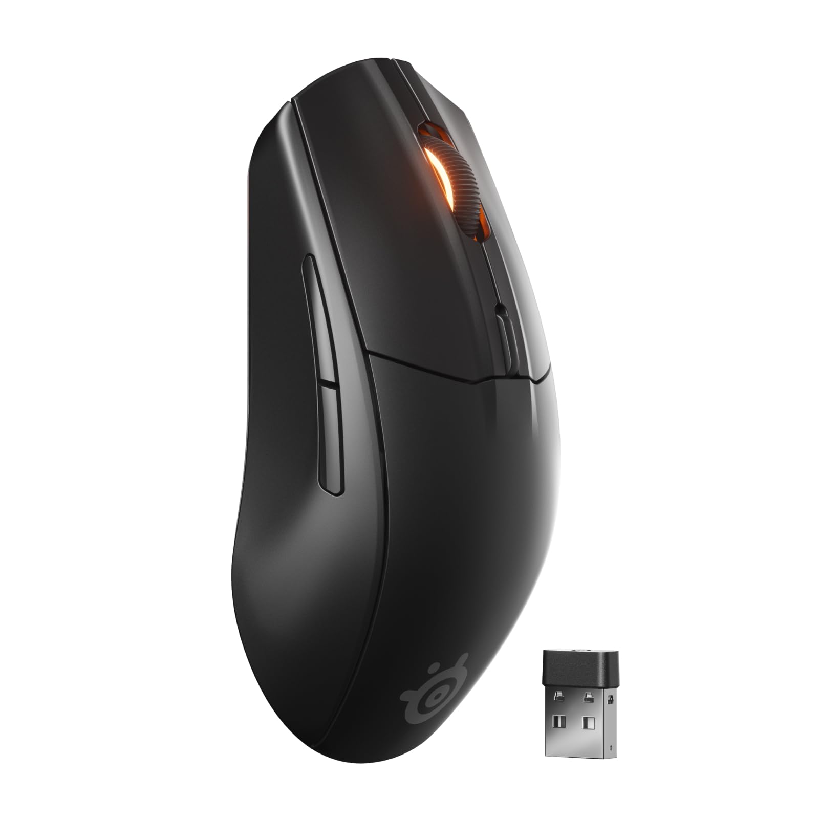 ماوس بازی SteelSeries Rival 3 Wireless Gen 2 - 2.4GHz و بلوتوث - حسگر اپتیکال TrueMove Air با دقت 18,000 DPI - 60 میلیون کلیک تضمین شده - بسیار سبک - پایه‌های لغزشی PTFE - رنگ مشکی