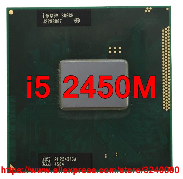 سرور-AE - پردازنده اصلی اینتل Core i5 2450M SR0CH CPU (حافظه نهان 3 مگابایت / 2.50 گیگاهرتز / دو هسته‌ای) پردازنده لپتاپ i5-2450M