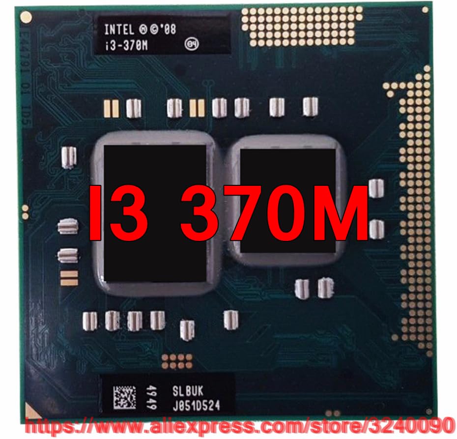 سرور-ای-ای - پردازنده دو هسته‌ای اورجینال اینتل کور i3 370M 2.40 گیگاهرتز PGA988 پردازنده موبایل لپتاپ