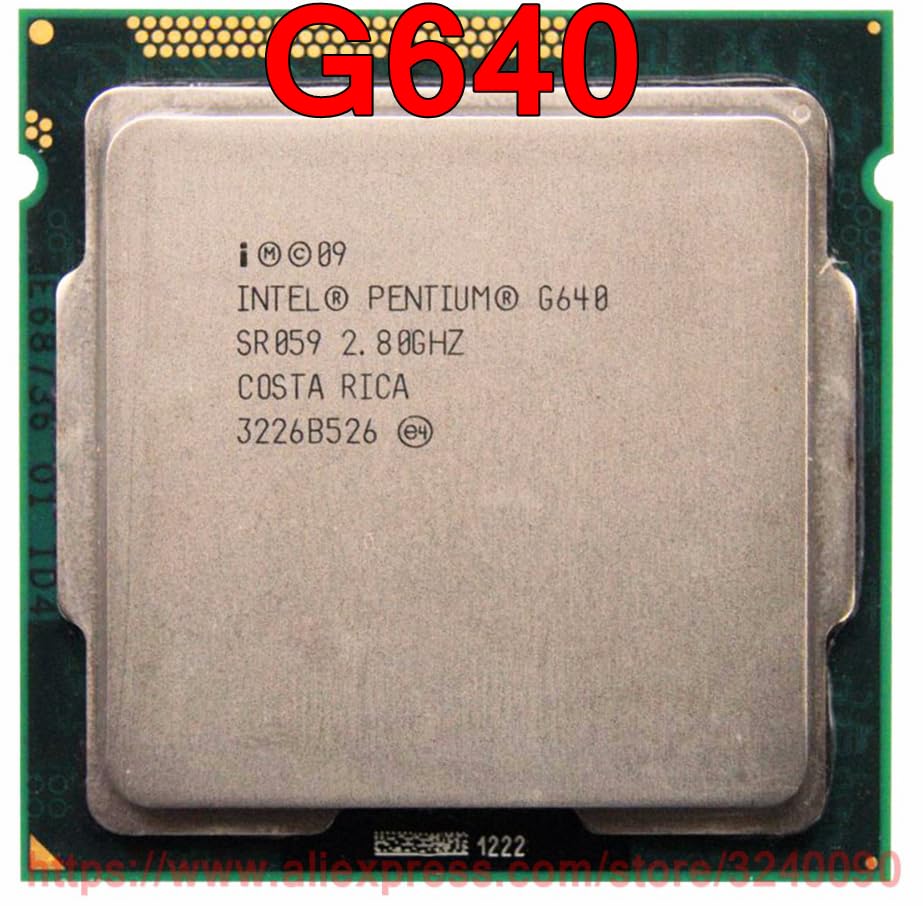 سرور-AE - پردازنده اصلی CPU پنتیوم G640 SR059 2.80 گیگاهرتز 3M دو هسته‌ای سوکت 1155 ارسال سریع.