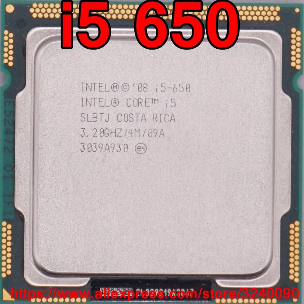 سرور-AE - هسته اصلی اصلی i5 650 چهار هسته 3.2 گیگاهرتز LGA1156 4M حافظه نهان 65 وات i5-650 CPU میزکار ارسال سریع