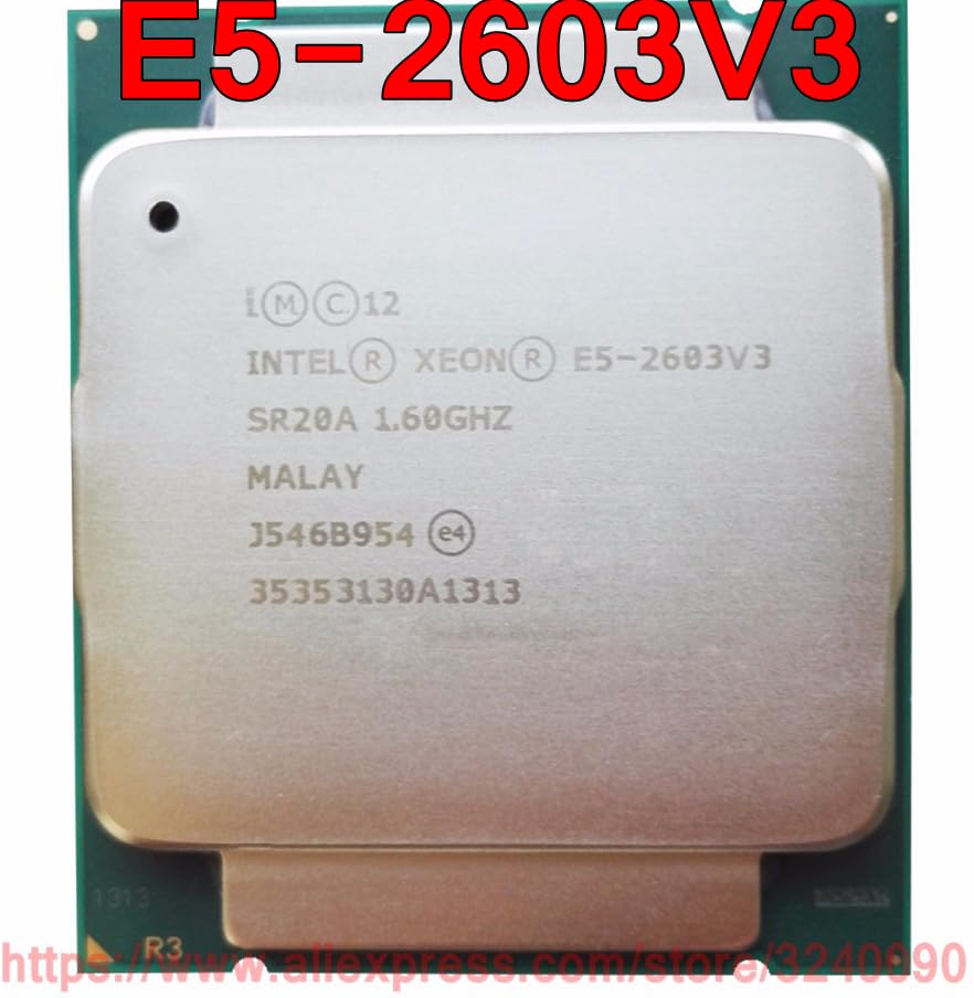 سرور-AE - پردازنده Xeon CPU E5-2603V3 SR20A با فرکانس 1.60 گیگاهرتز، 6 هسته، 15 مگابایت حافظه نهان، سوکت LGA2011-3، مدل E5-2603 V3