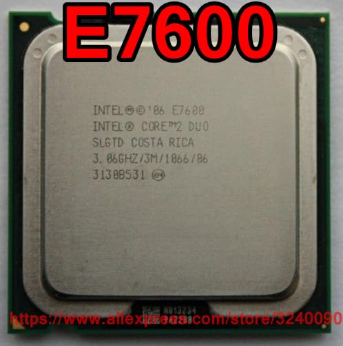 SERVER-AE - پردازنده اصلی CPU Core 2 Duo Processor E7600 3.06GHz/3M/1066MHz دو هسته‌ای سوکت 775 ارسال سریع