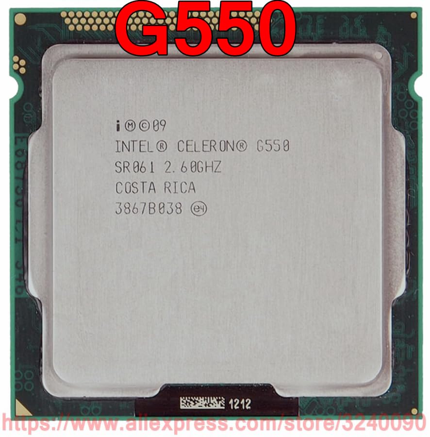 سرور-AE - پردازنده اصلی CPU CELERON G550 با فرکانس 2.60 گیگاهرتز، دو هسته ای با حافظه کش 2 مگابایت، سوکت 1155، ارسال سریع