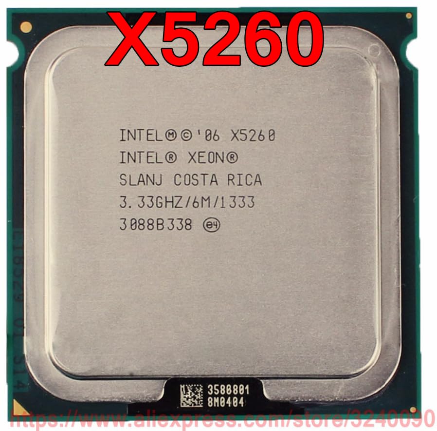 سرور-AE - پردازنده اصلی CPU Xeon X5260 3.33 گیگاهرتز / 6M / 1333MHz دو هسته‌ای سوکت 771 ارسال سریع